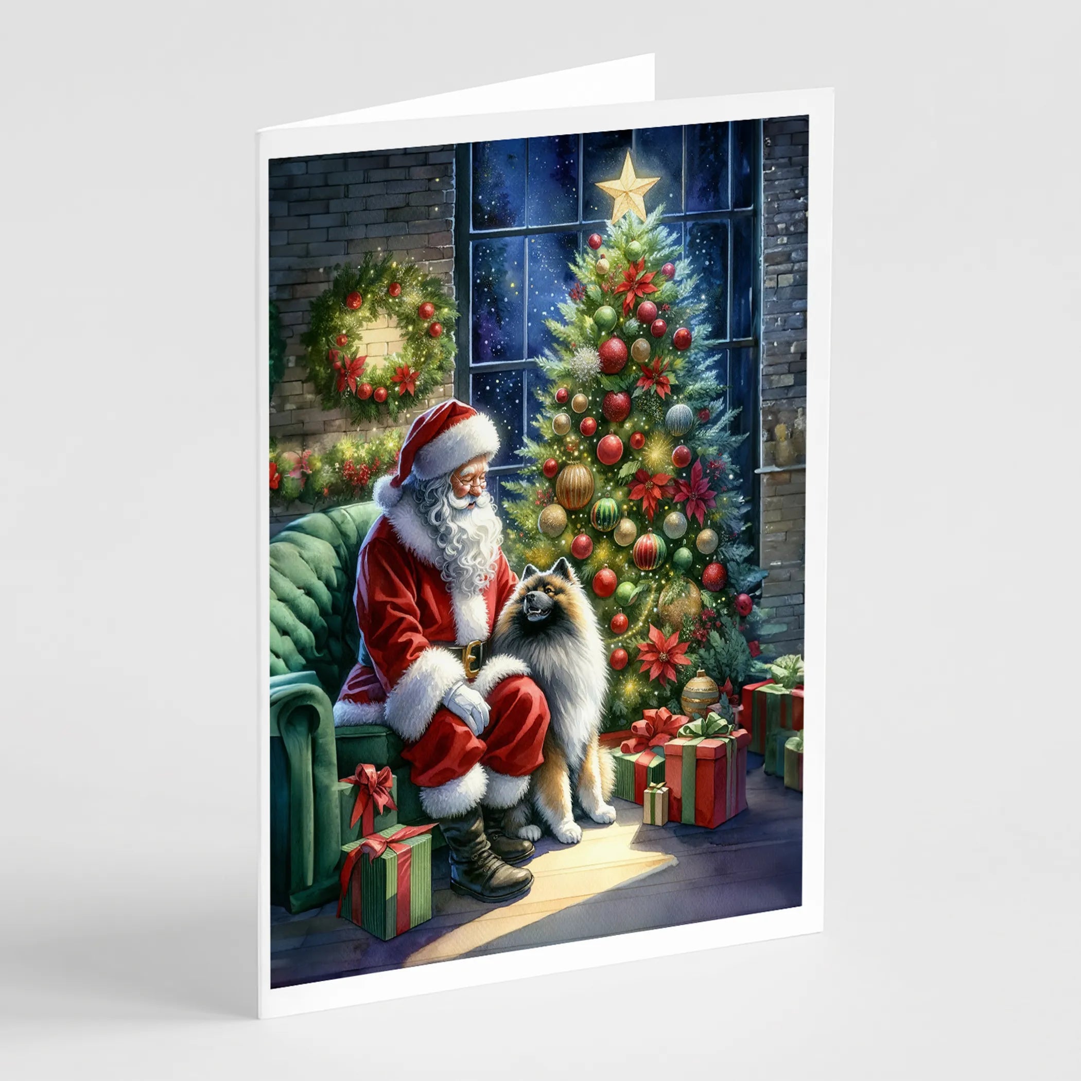 Moments with Santa Greeting Cards  - Size: 5X7 | Pack Of: 8 | Collection name: Moments with santa