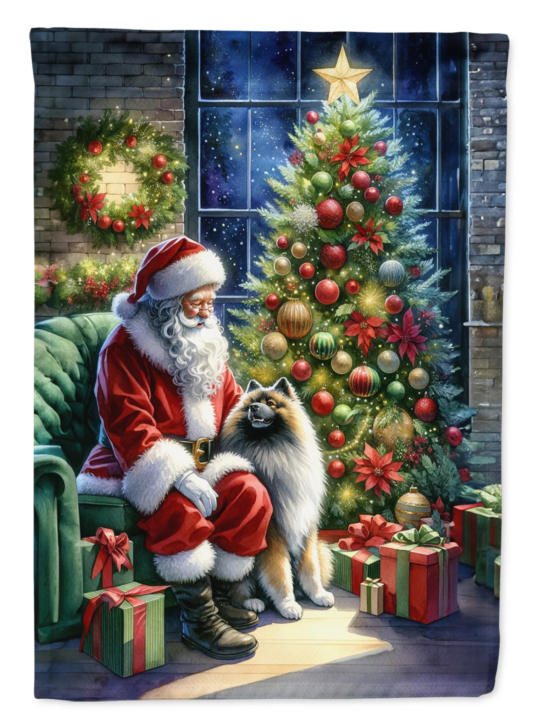 Moments with Santa Decorative Flag - Size: GARDEN SIZE | Pack Of: 1 | Collection name: Moments with santa