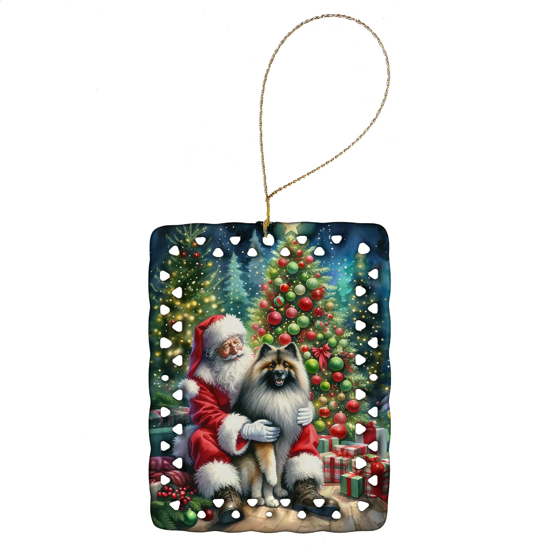 Moments with Santa Porcelain Ornament