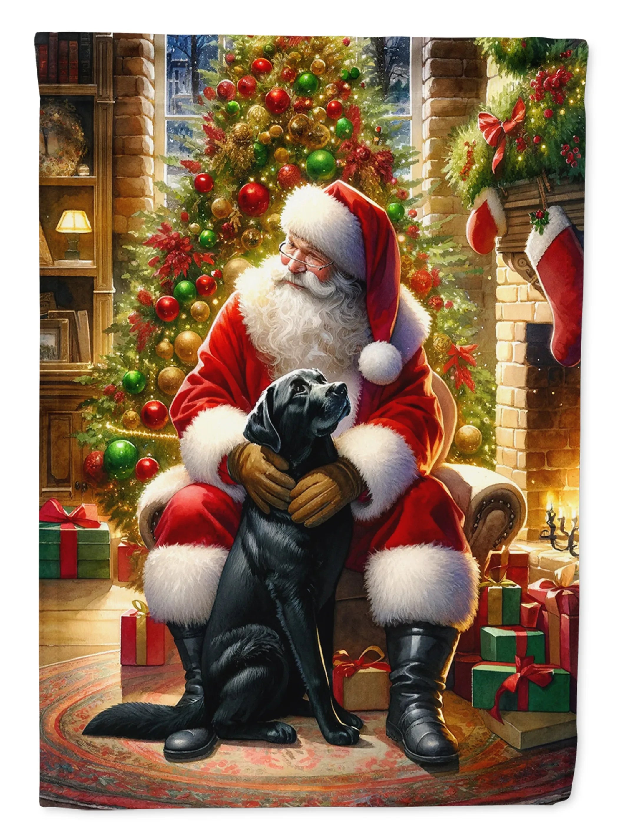 Moments with Santa Decorative Flag - Size: GARDEN SIZE | Pack Of: 1 | Collection name: Moments with santa