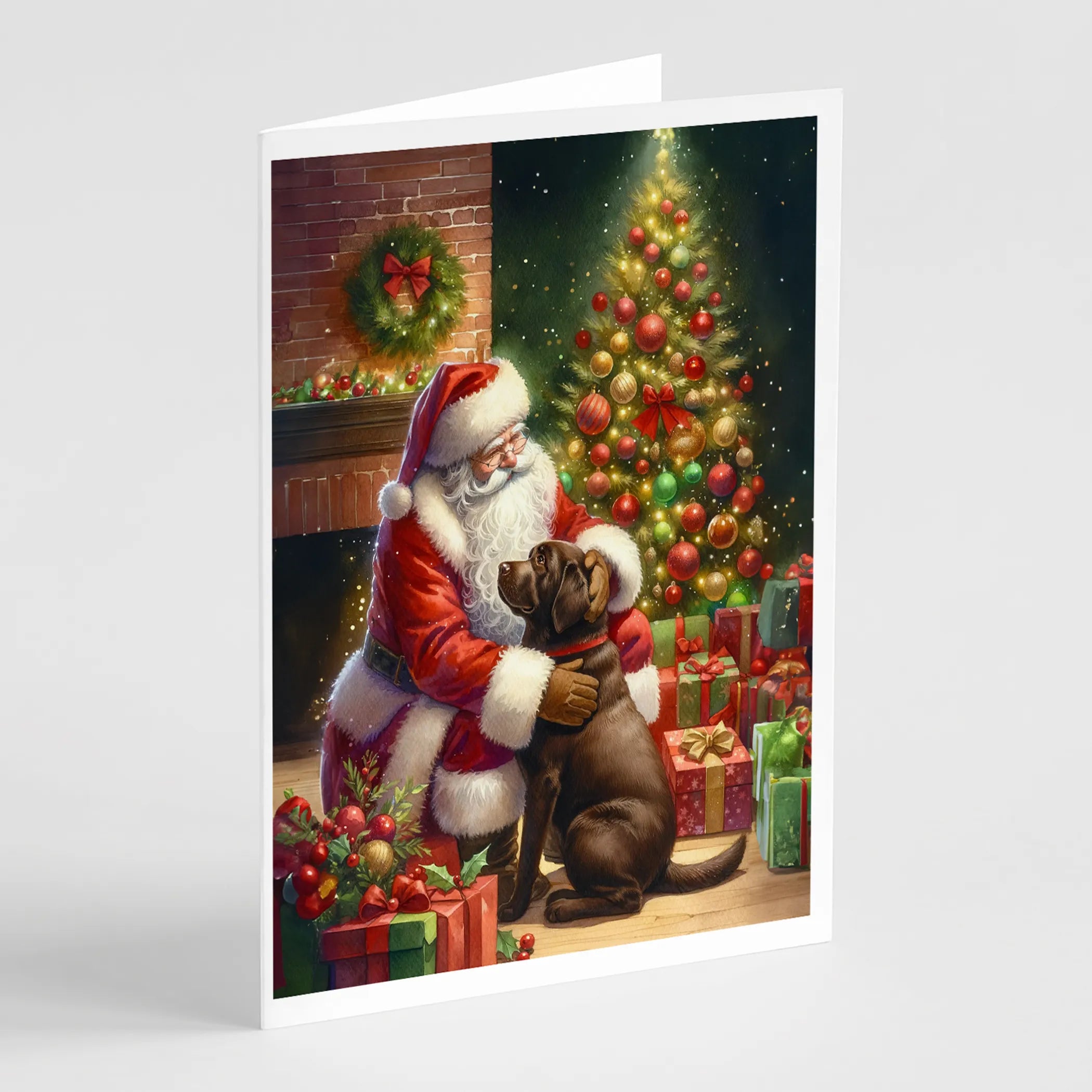 Moments with Santa Greeting Cards  - Size: 5X7 | Pack Of: 8 | Collection name: Moments with santa