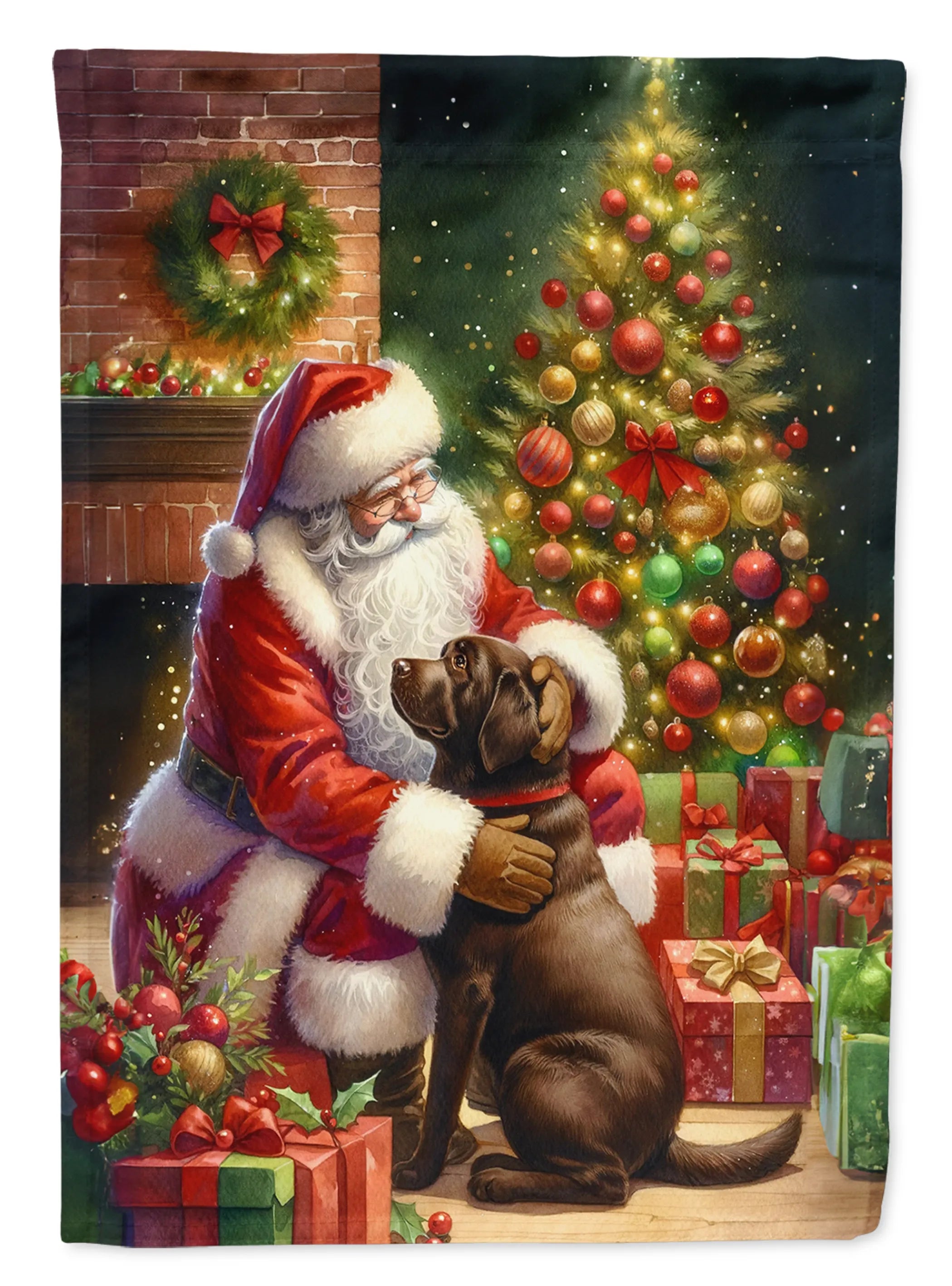 Moments with Santa Decorative Flag - Size: GARDEN SIZE | Pack Of: 1 | Collection name: Moments with santa