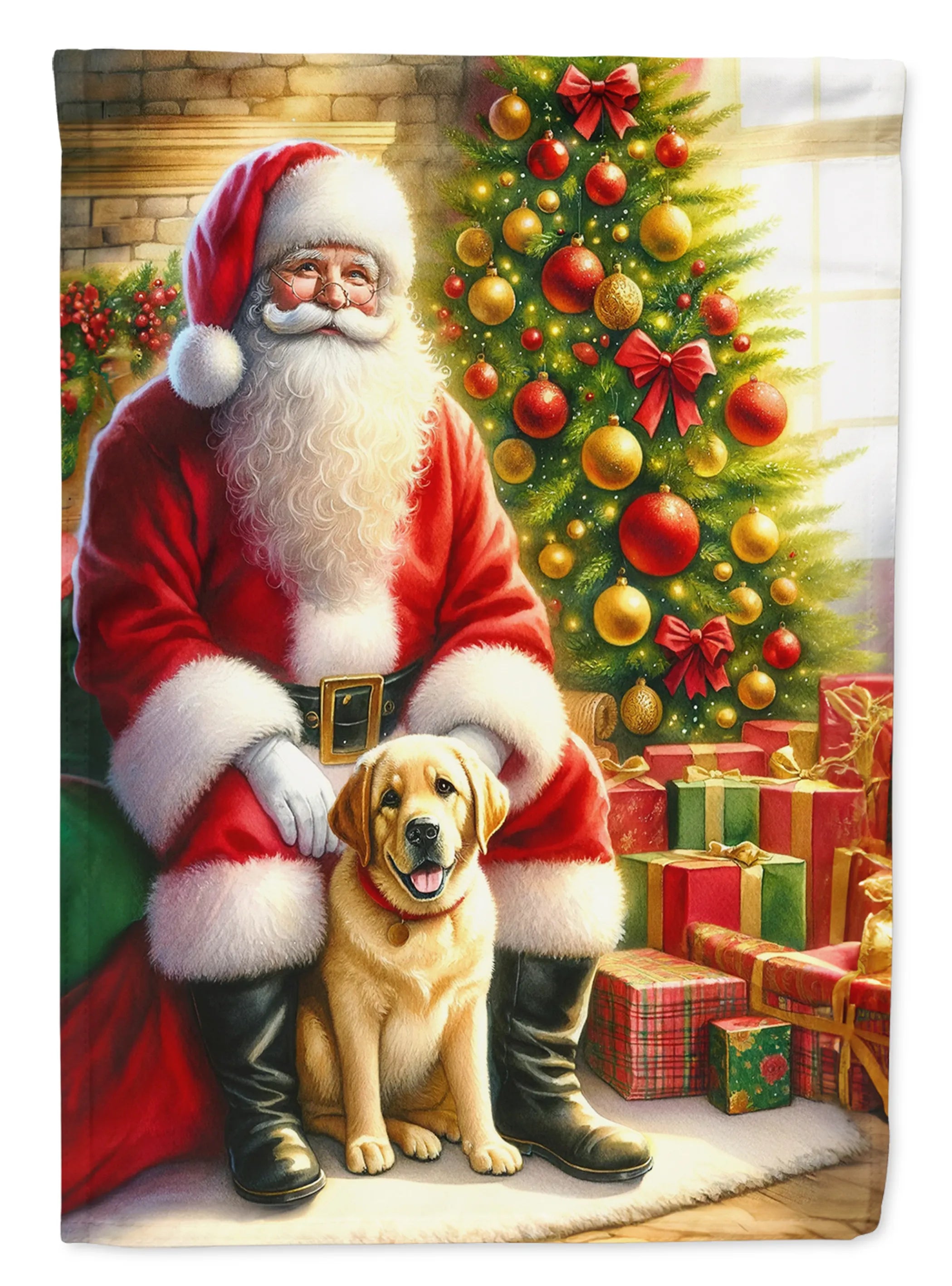 Moments with Santa Decorative Flag - Size: GARDEN SIZE | Pack Of: 1 | Collection name: Moments with santa