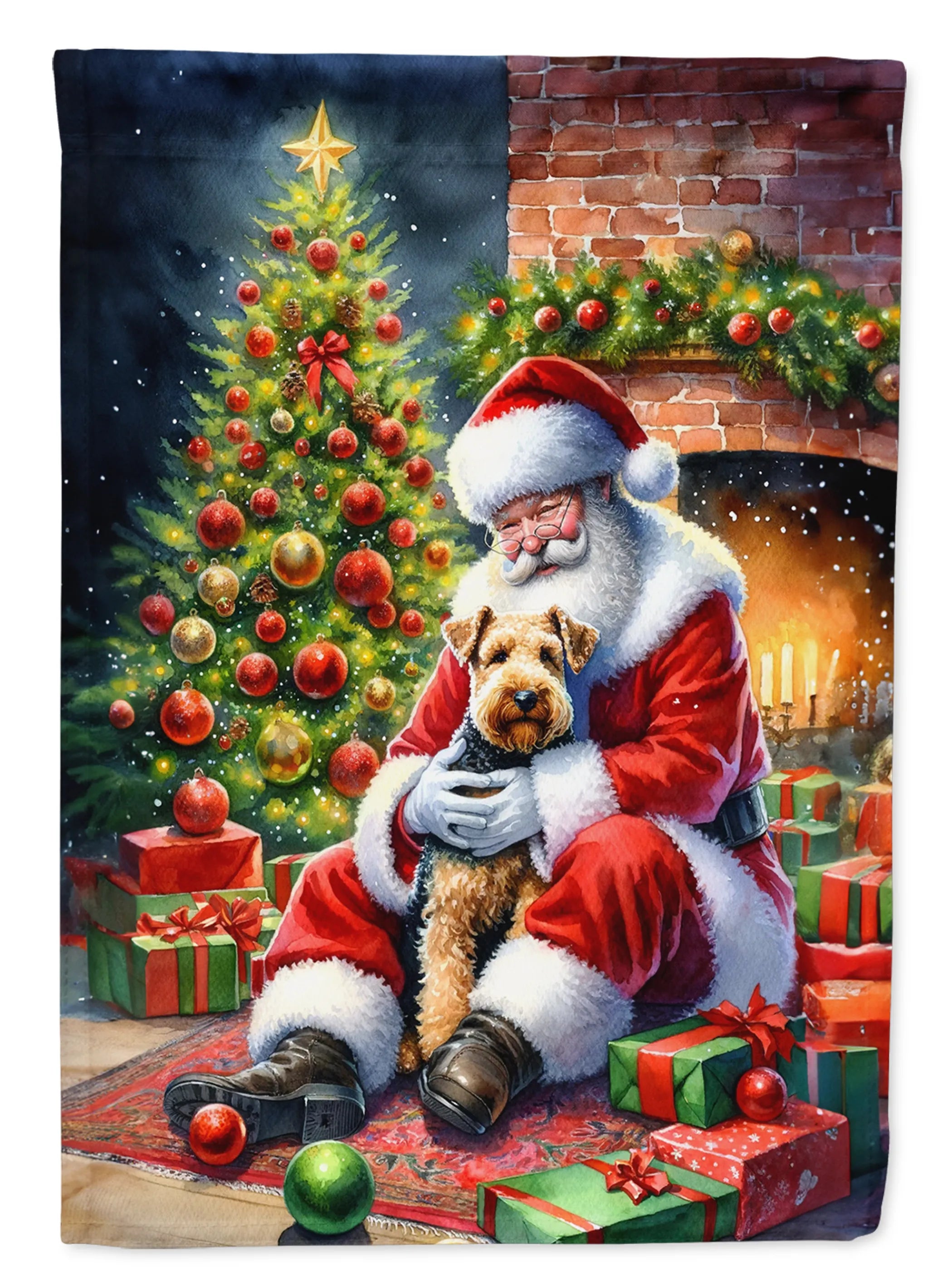 Moments with Santa Decorative Flag - Size: GARDEN SIZE | Pack Of: 1 | Collection name: Moments with santa