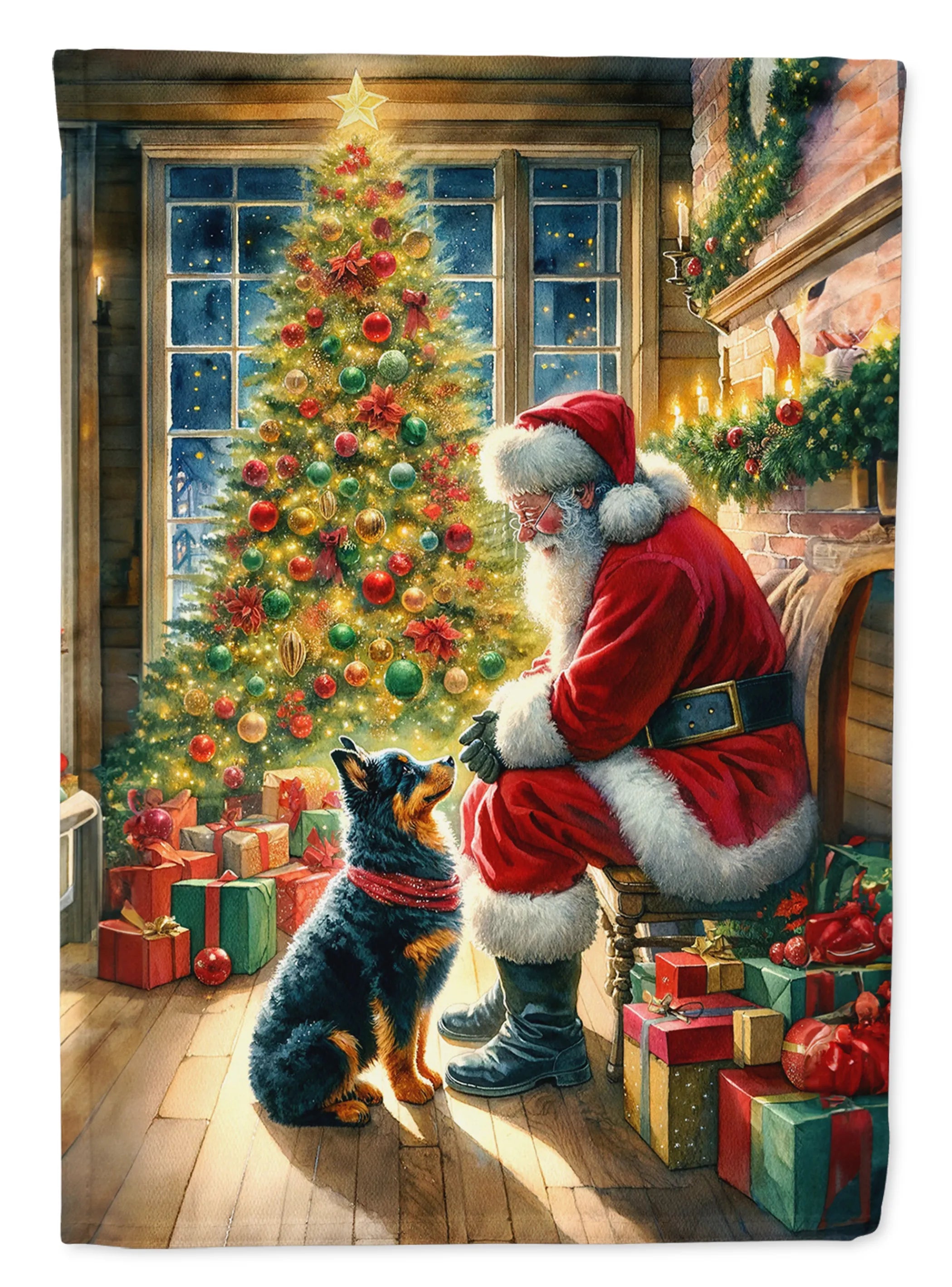 Moments with Santa Decorative Flag - Size: GARDEN SIZE | Pack Of: 1 | Collection name: Moments with santa