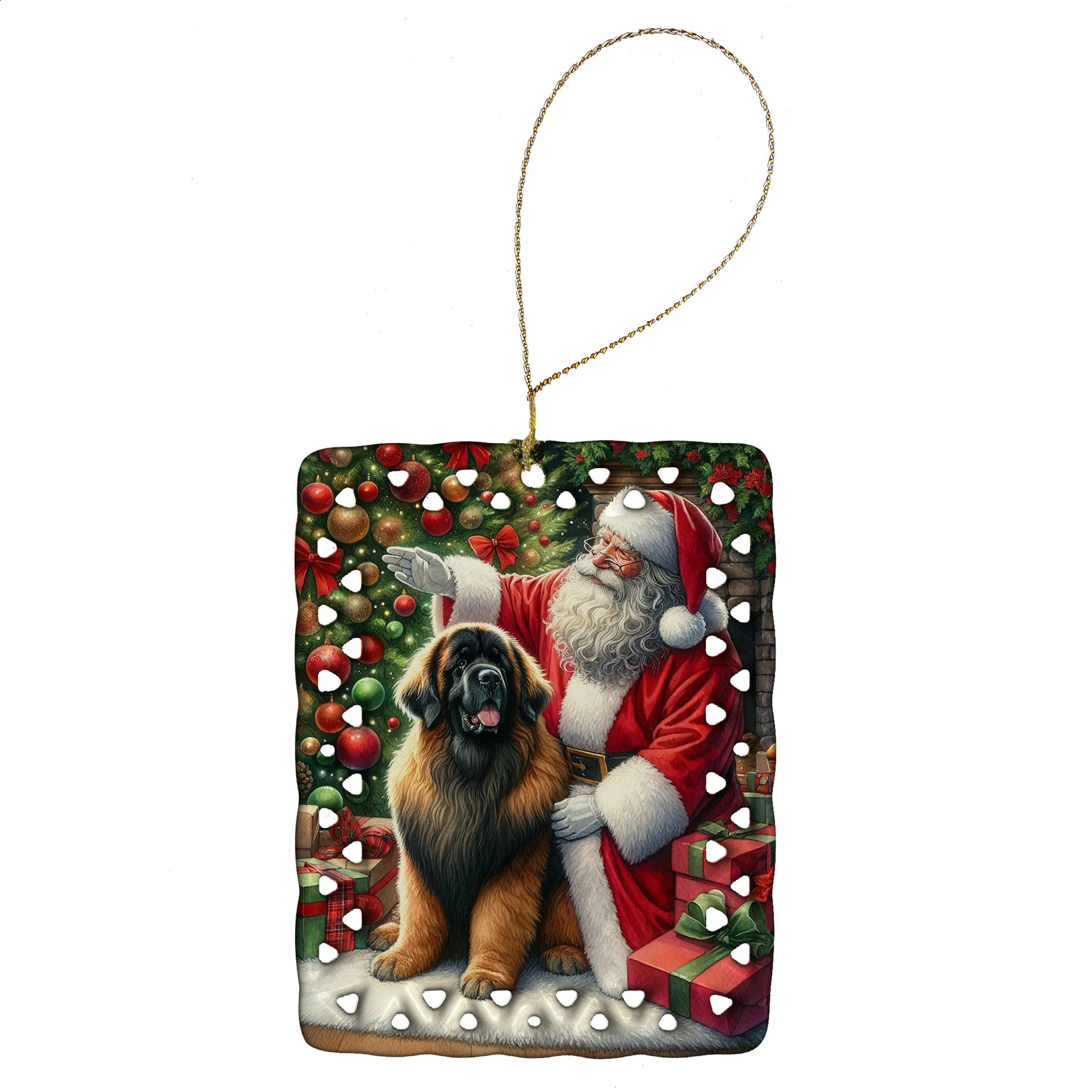 Moments with Santa Porcelain Ornament