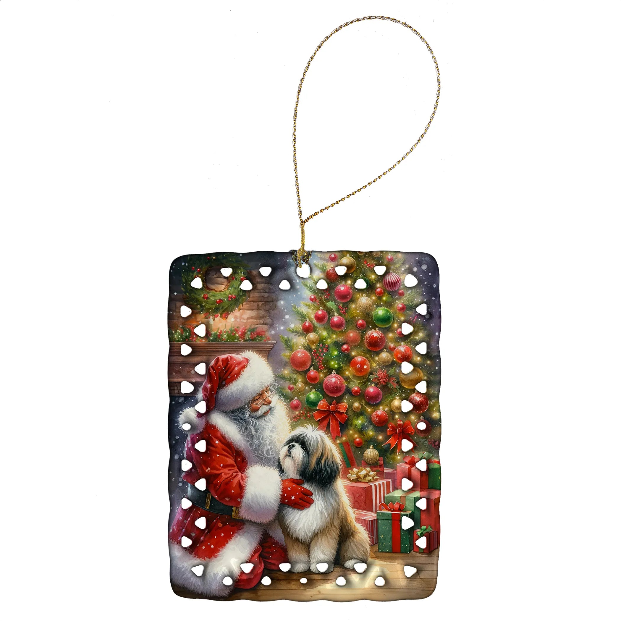 Moments with Santa Porcelain Ornament