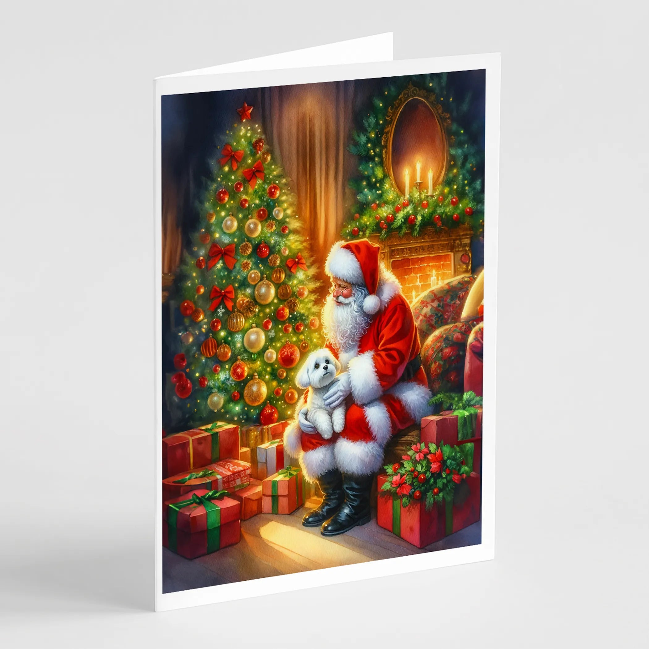Moments with Santa Greeting Cards  - Size: 5X7 | Pack Of: 8 | Collection name: Moments with santa