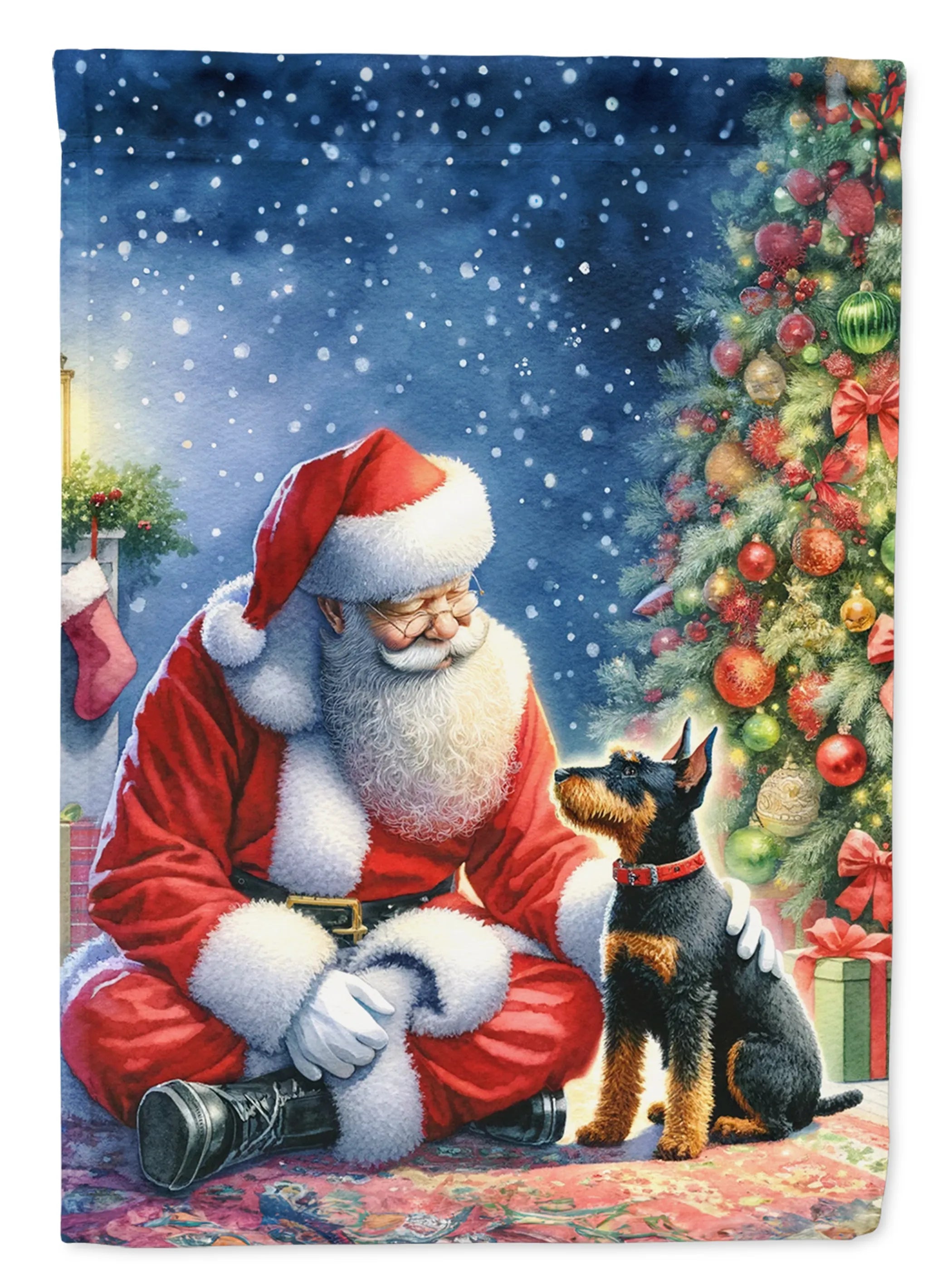 Moments with Santa Decorative Flag - Size: GARDEN SIZE | Pack Of: 1 | Collection name: Moments with santa