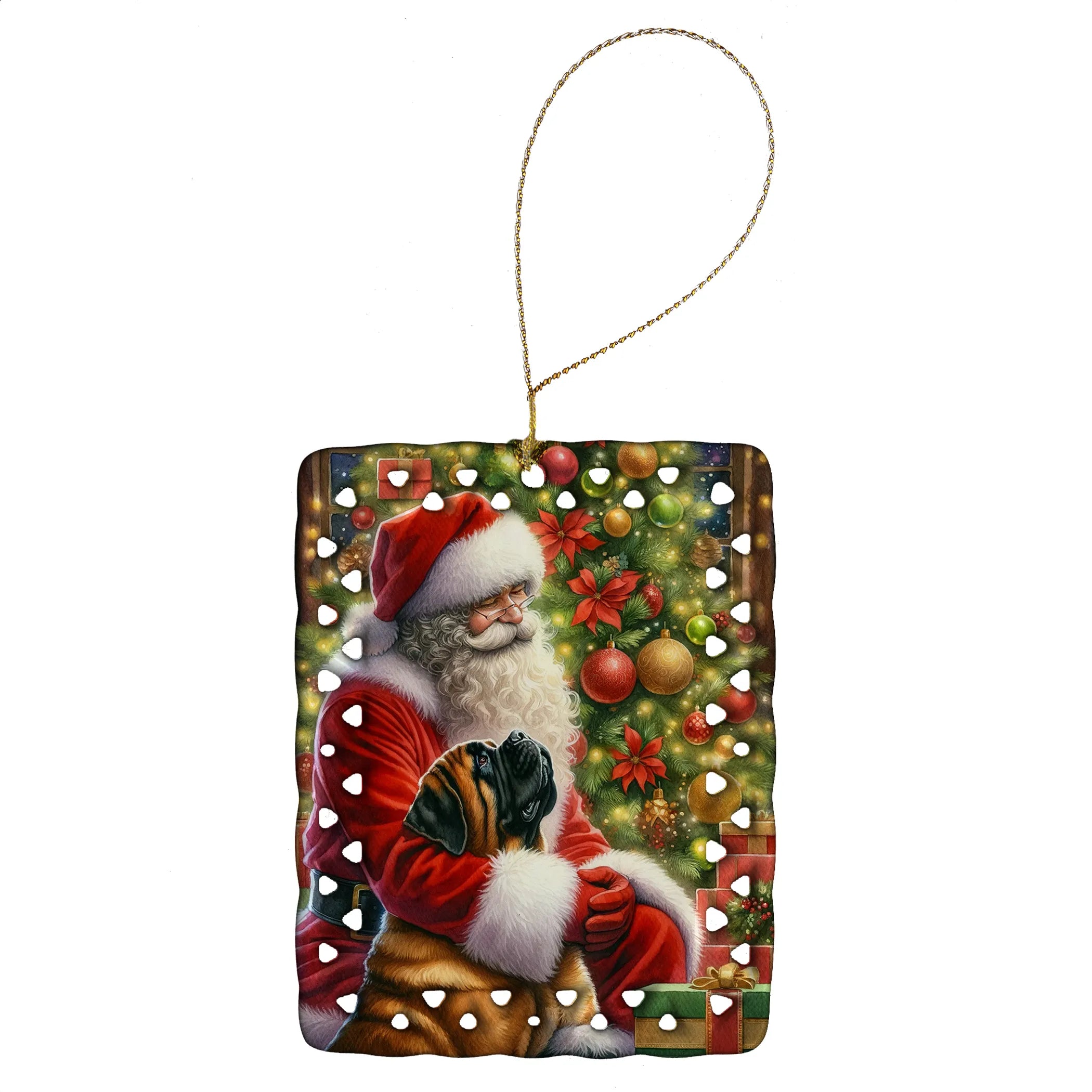Moments with Santa Porcelain Ornament
