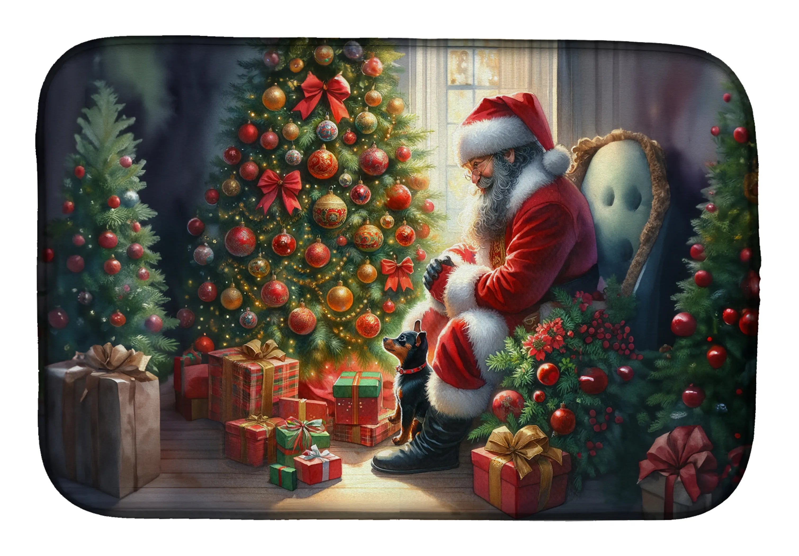 Moments with Santa Dish Drying Mat - Size: 14  X 21" | Pack Of: 1 | Collection name: Moments with santa