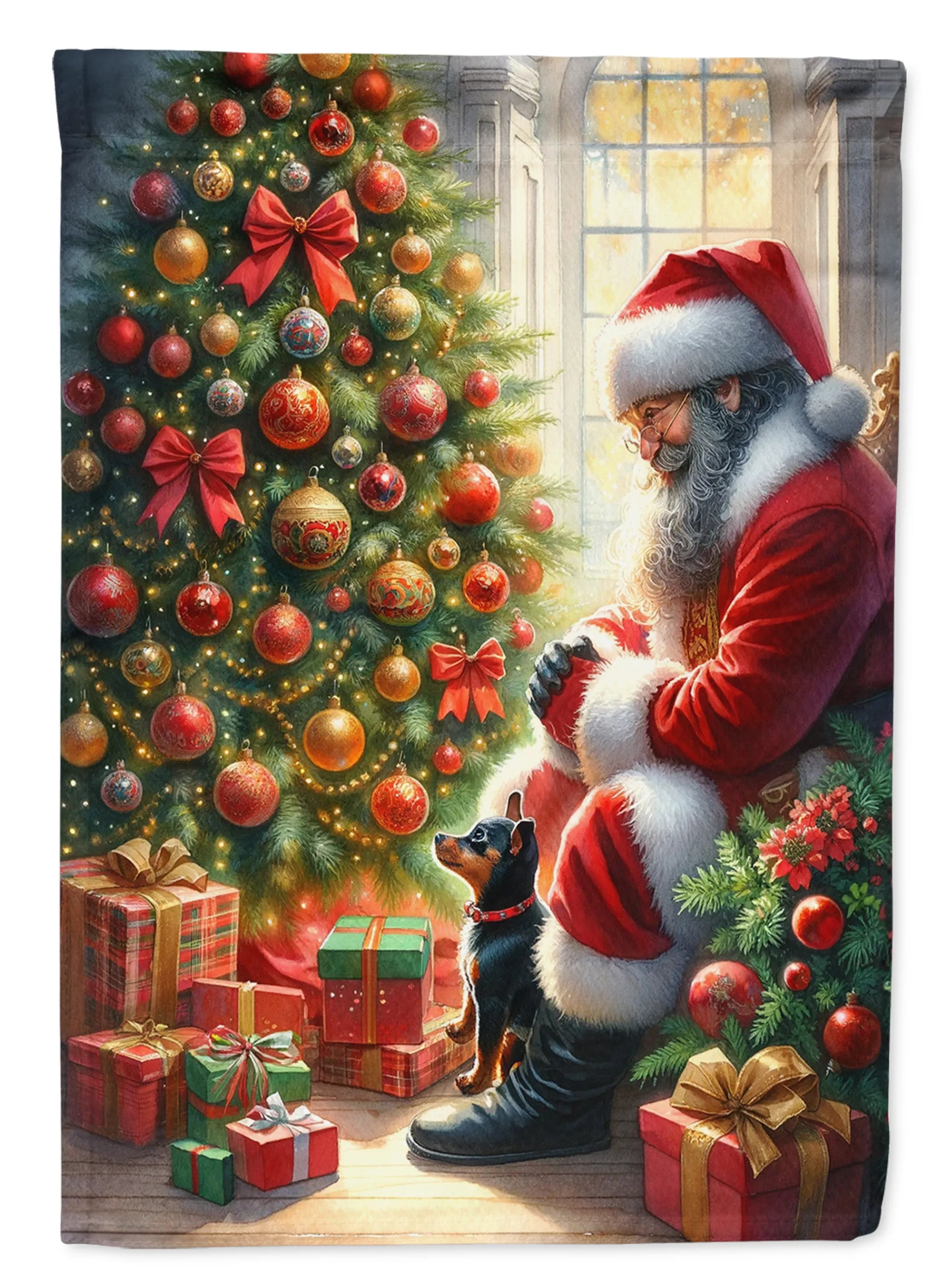Moments with Santa Decorative Flag - Size: GARDEN SIZE | Pack Of: 1 | Collection name: Moments with santa