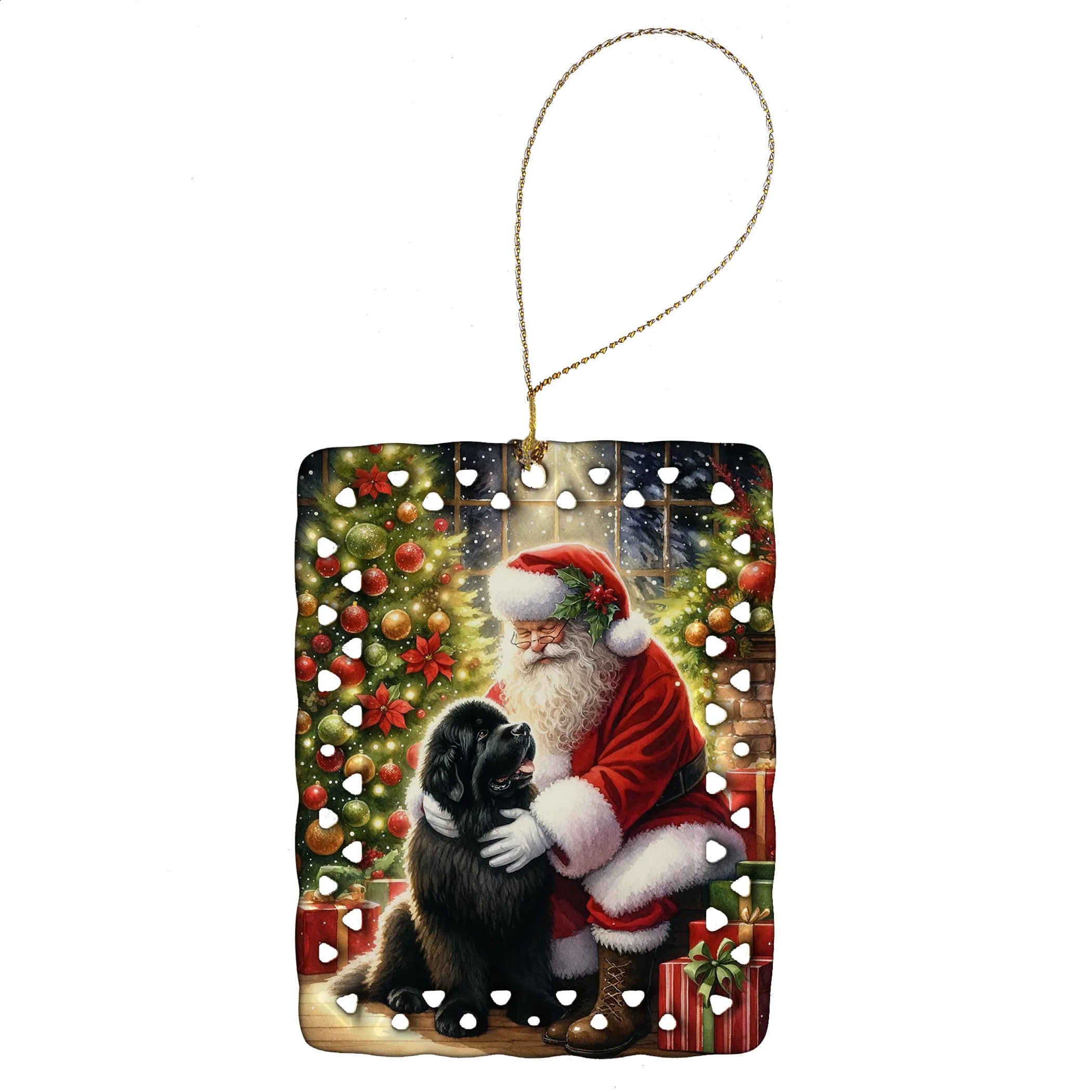 Moments with Santa Porcelain Ornament