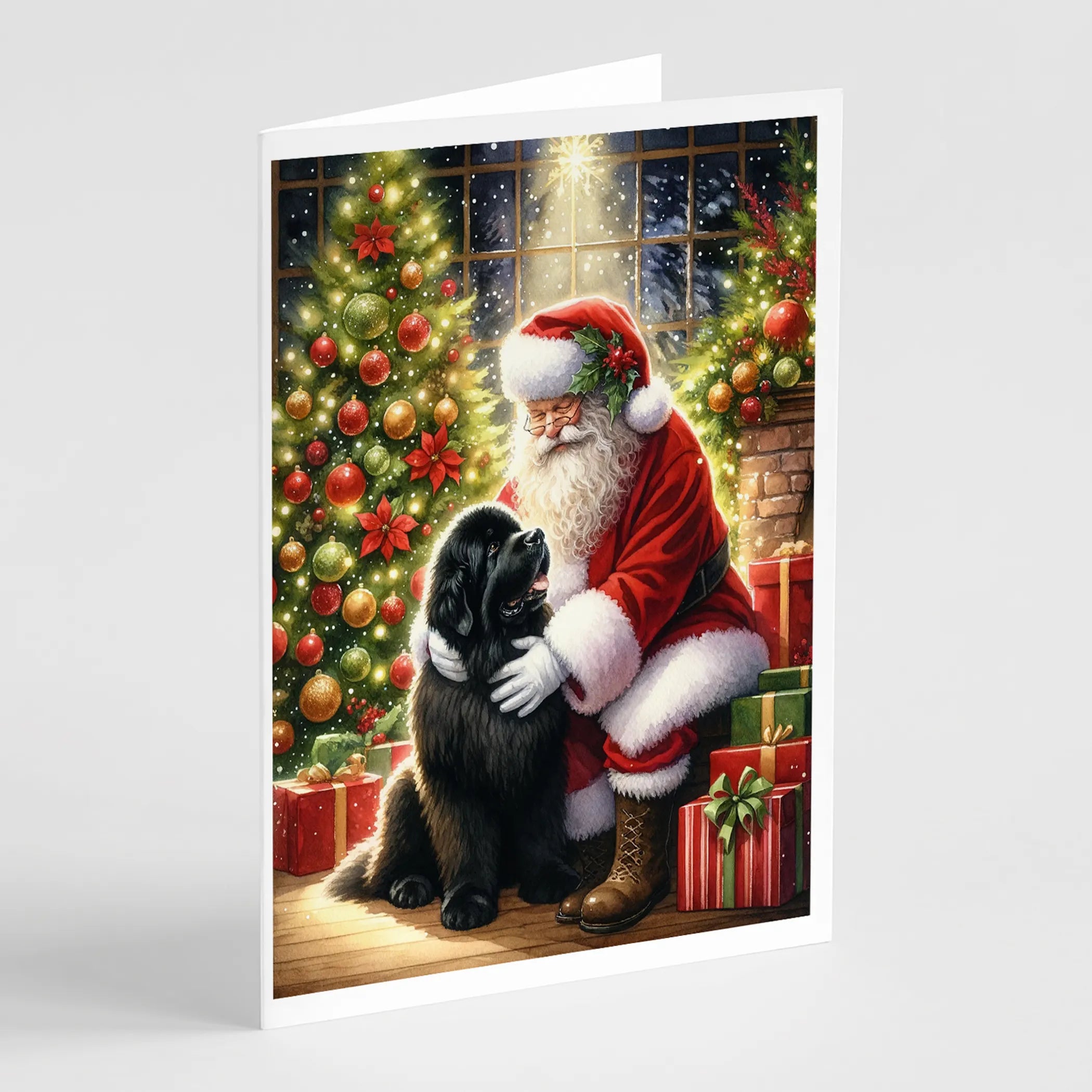 Moments with Santa Greeting Cards  - Size: 5X7 | Pack Of: 8 | Collection name: Moments with santa