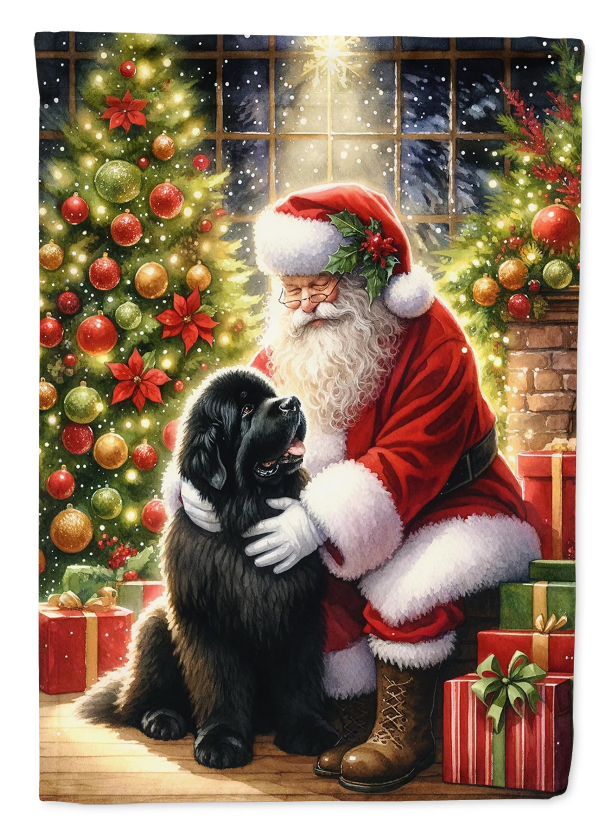 Moments with Santa Decorative Flag - Size: GARDEN SIZE | Pack Of: 1 | Collection name: Moments with santa