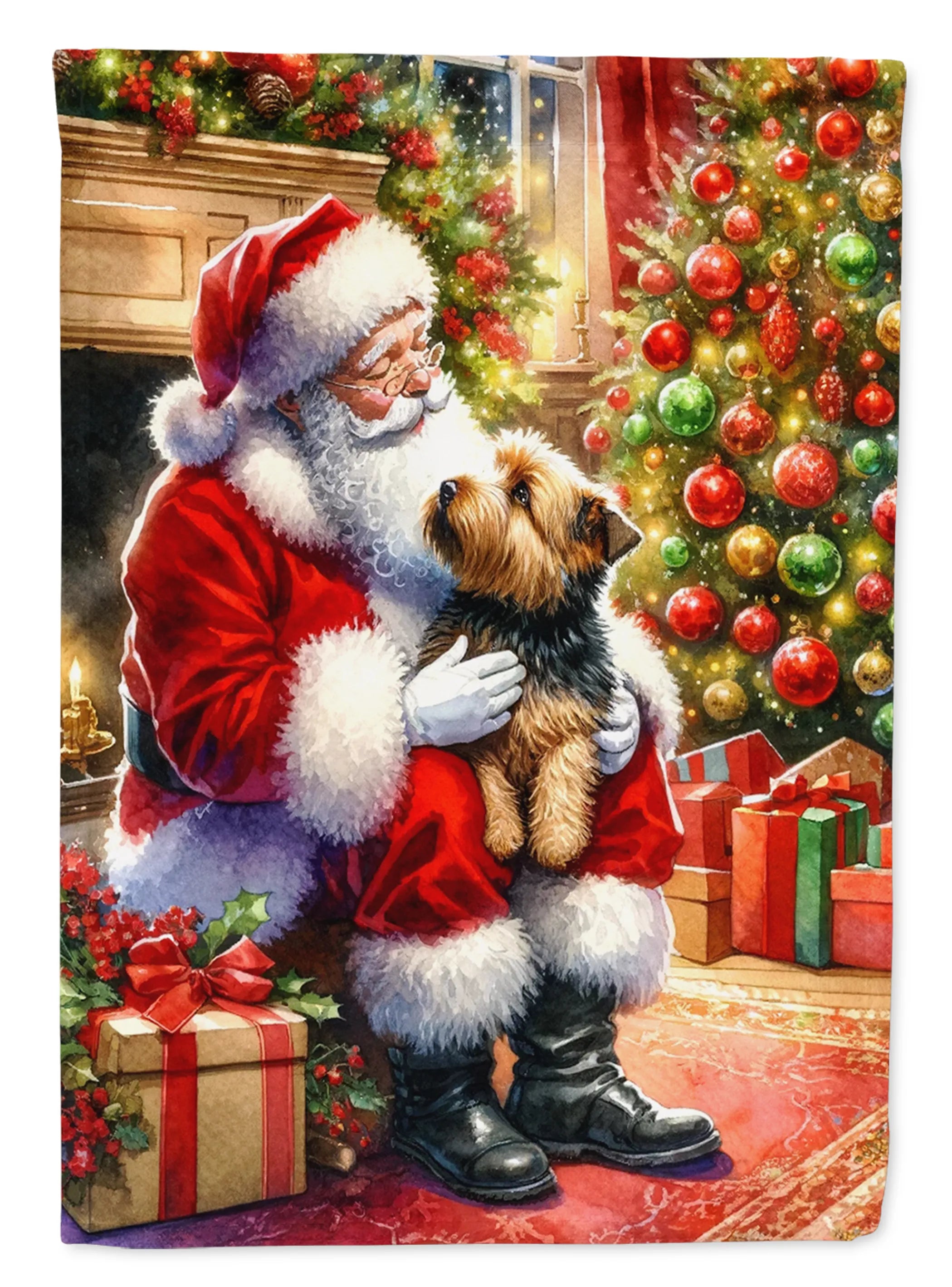Moments with Santa Decorative Flag - Size: GARDEN SIZE | Pack Of: 1 | Collection name: Moments with santa