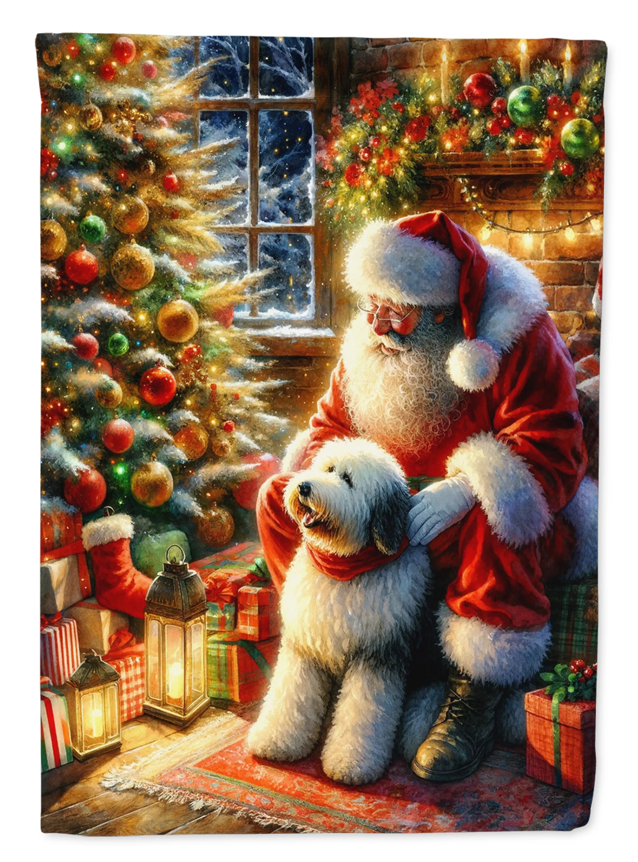 Moments with Santa Decorative Flag - Size: GARDEN SIZE | Pack Of: 1 | Collection name: Moments with santa