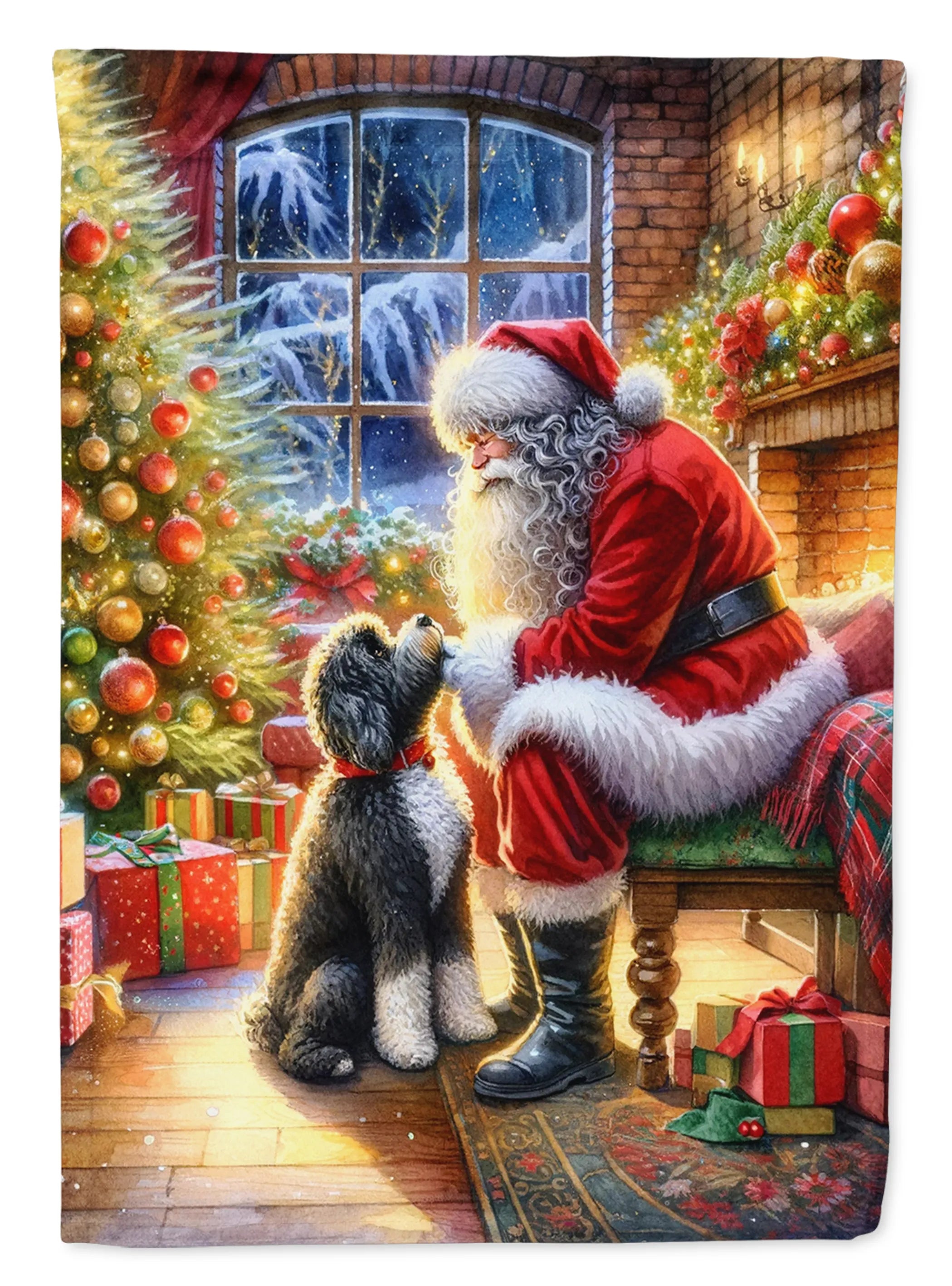 Moments with Santa Decorative Flag - Size: GARDEN SIZE | Pack Of: 1 | Collection name: Moments with santa