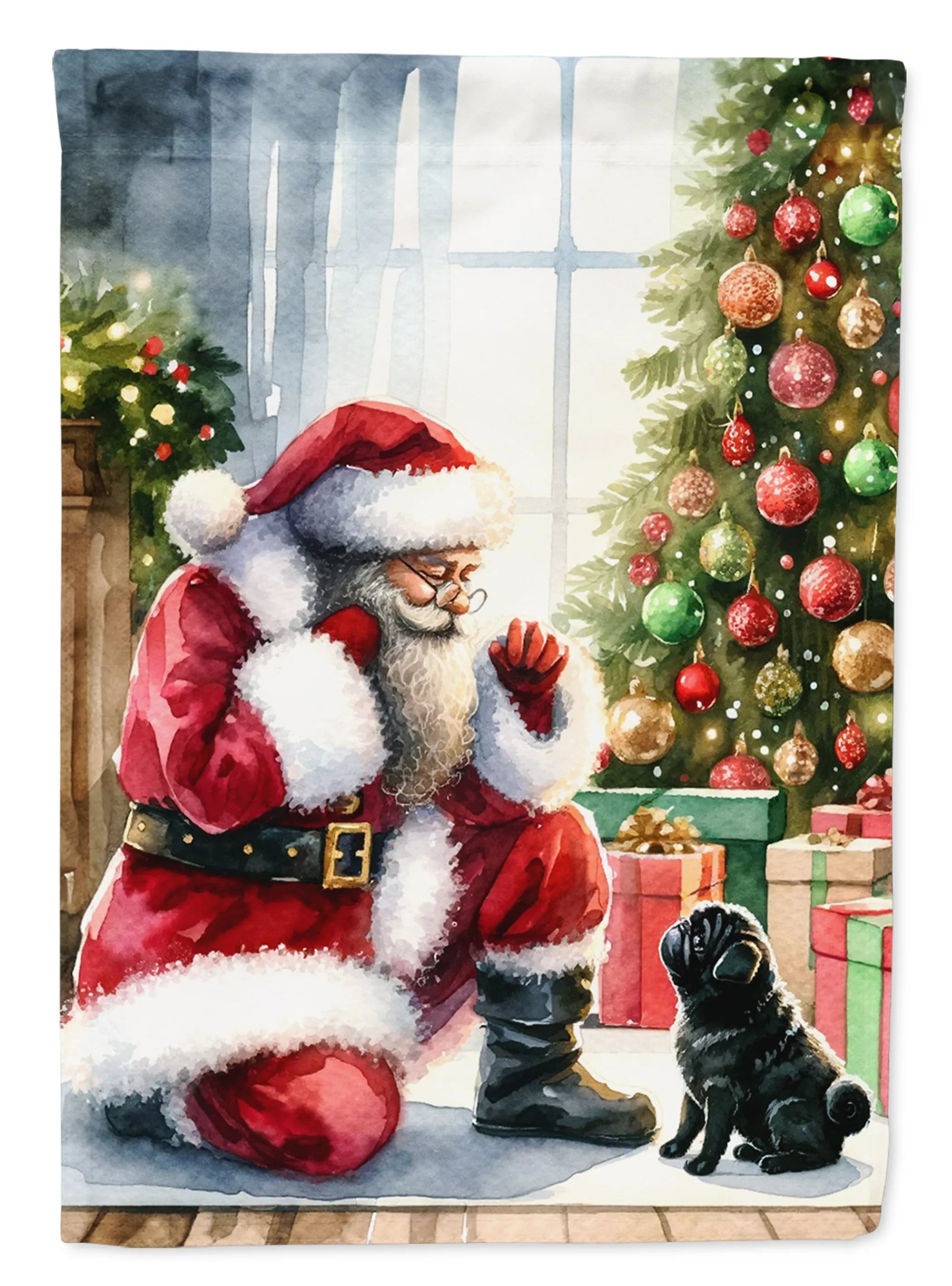 Moments with Santa Decorative Flag - Size: GARDEN SIZE | Pack Of: 1 | Collection name: Moments with santa