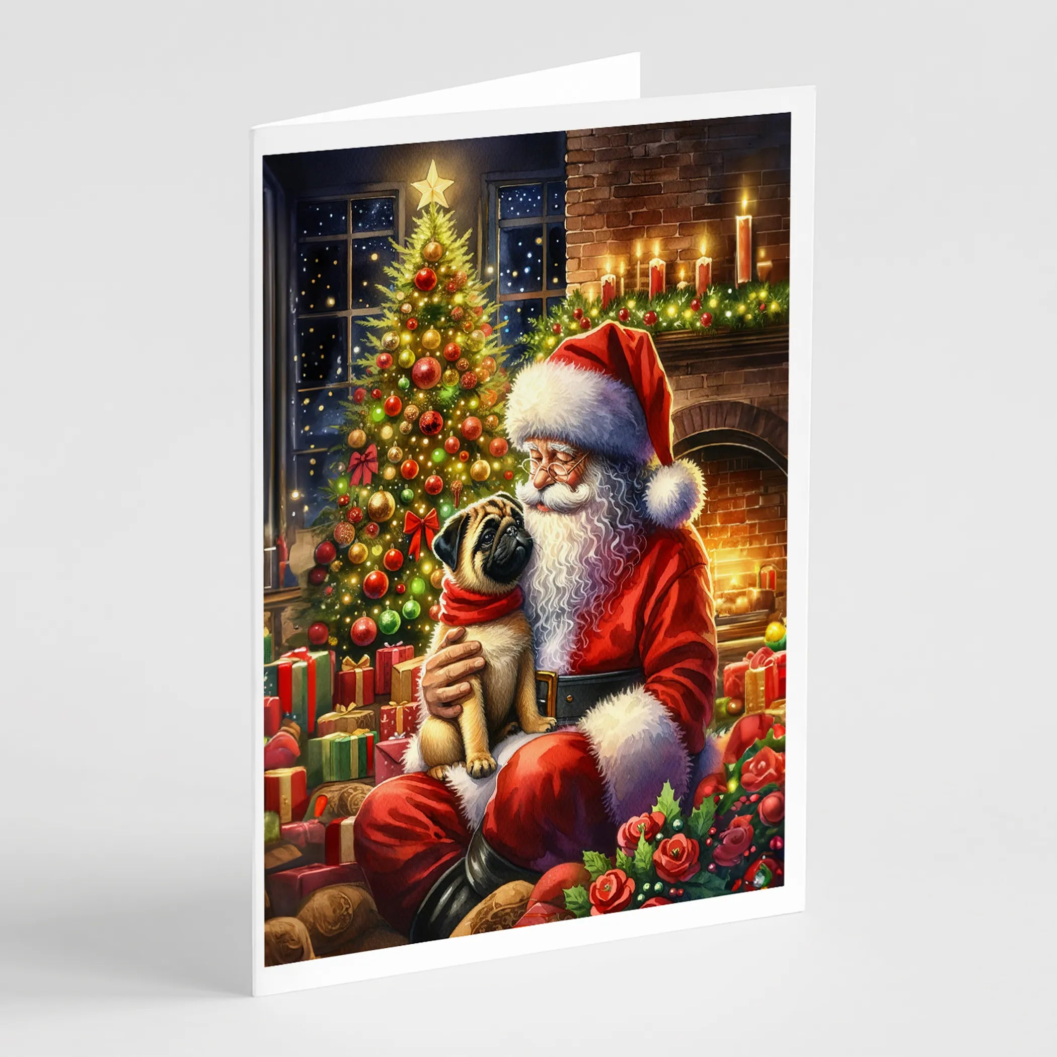 Moments with Santa Greeting Cards  - Size: 5X7 | Pack Of: 8 | Collection name: Moments with santa
