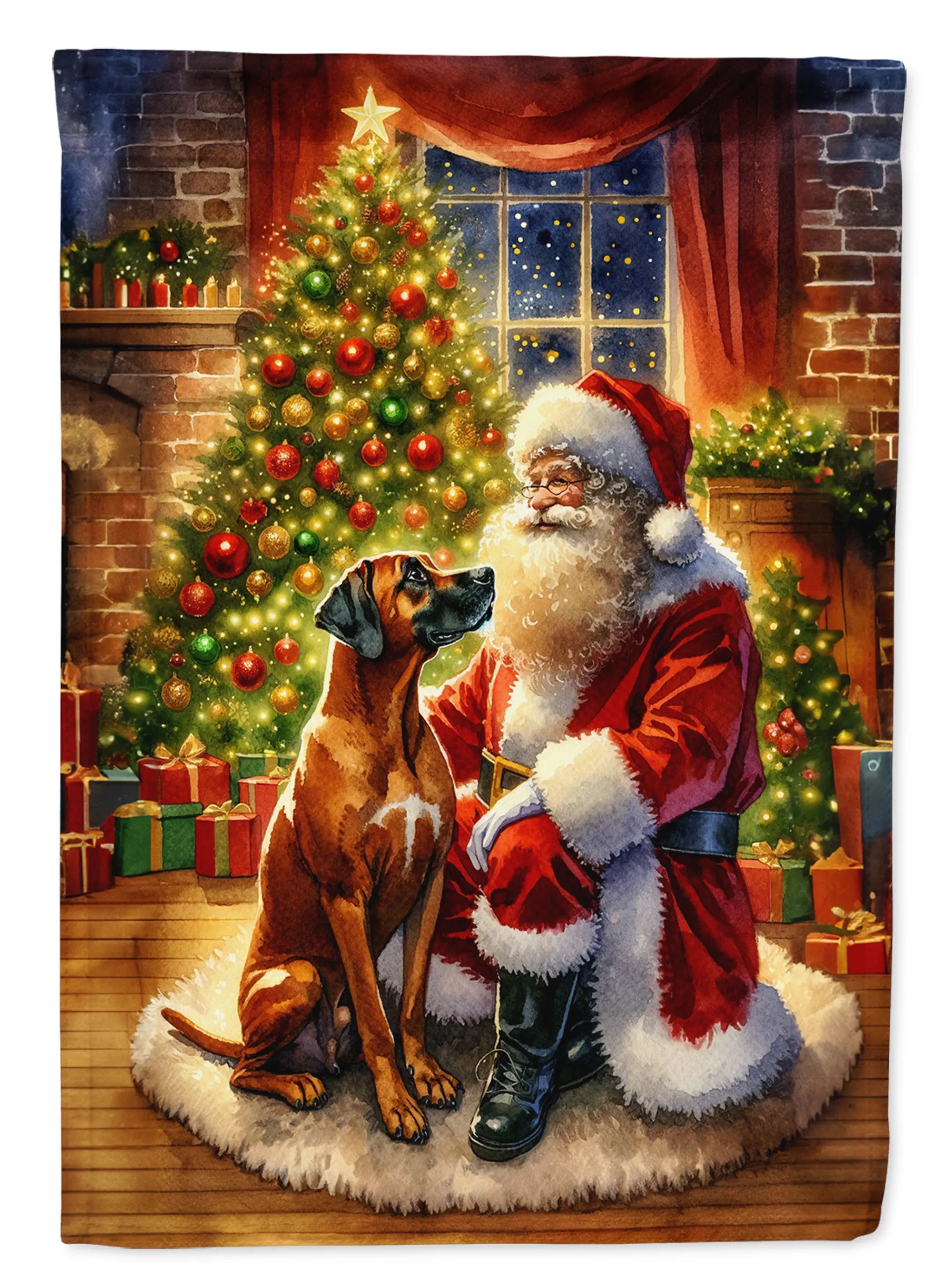 Moments with Santa Decorative Flag - Size: GARDEN SIZE | Pack Of: 1 | Collection name: Moments with santa