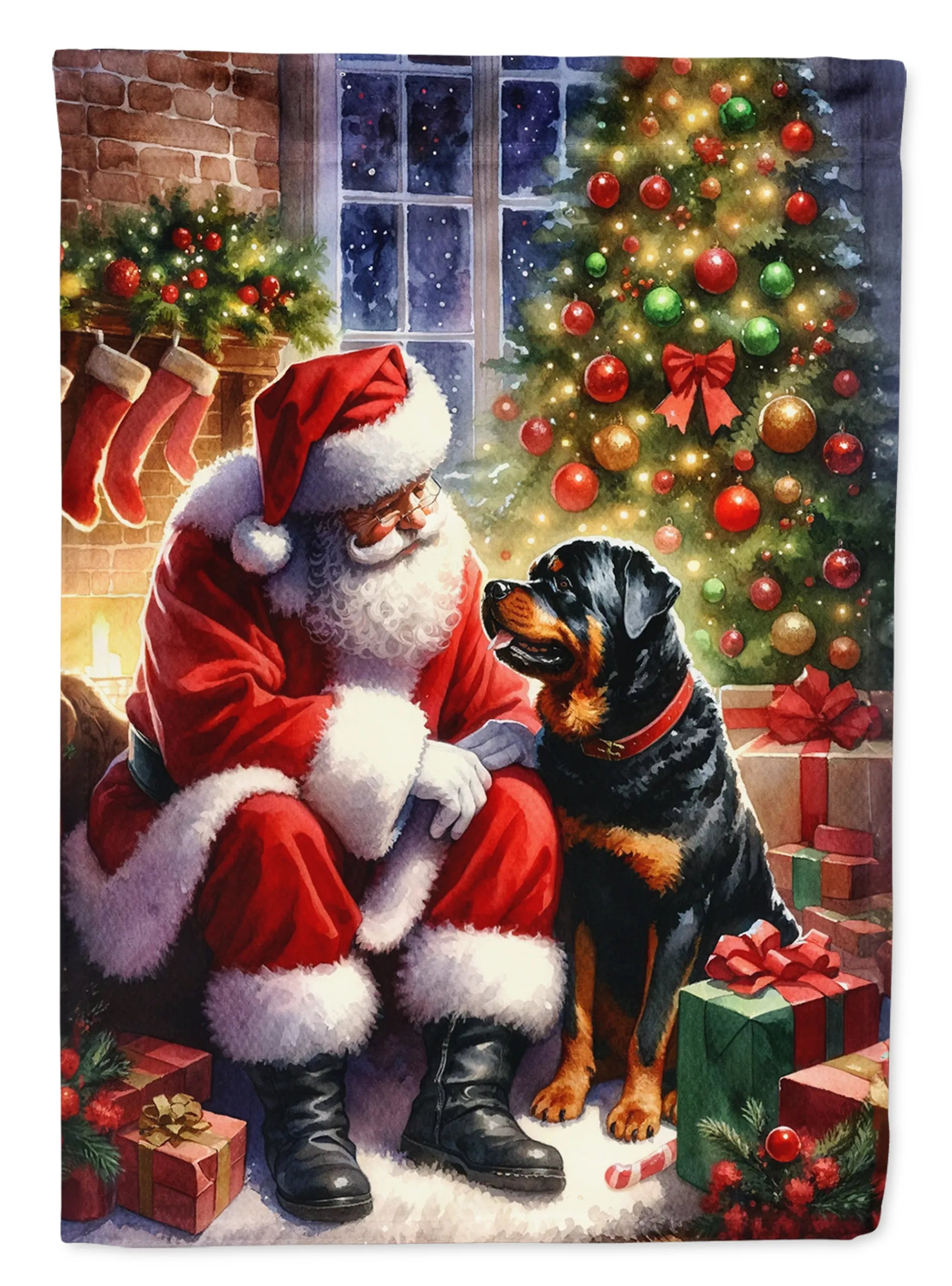 Moments with Santa Decorative Flag - Size: GARDEN SIZE | Pack Of: 1 | Collection name: Moments with santa