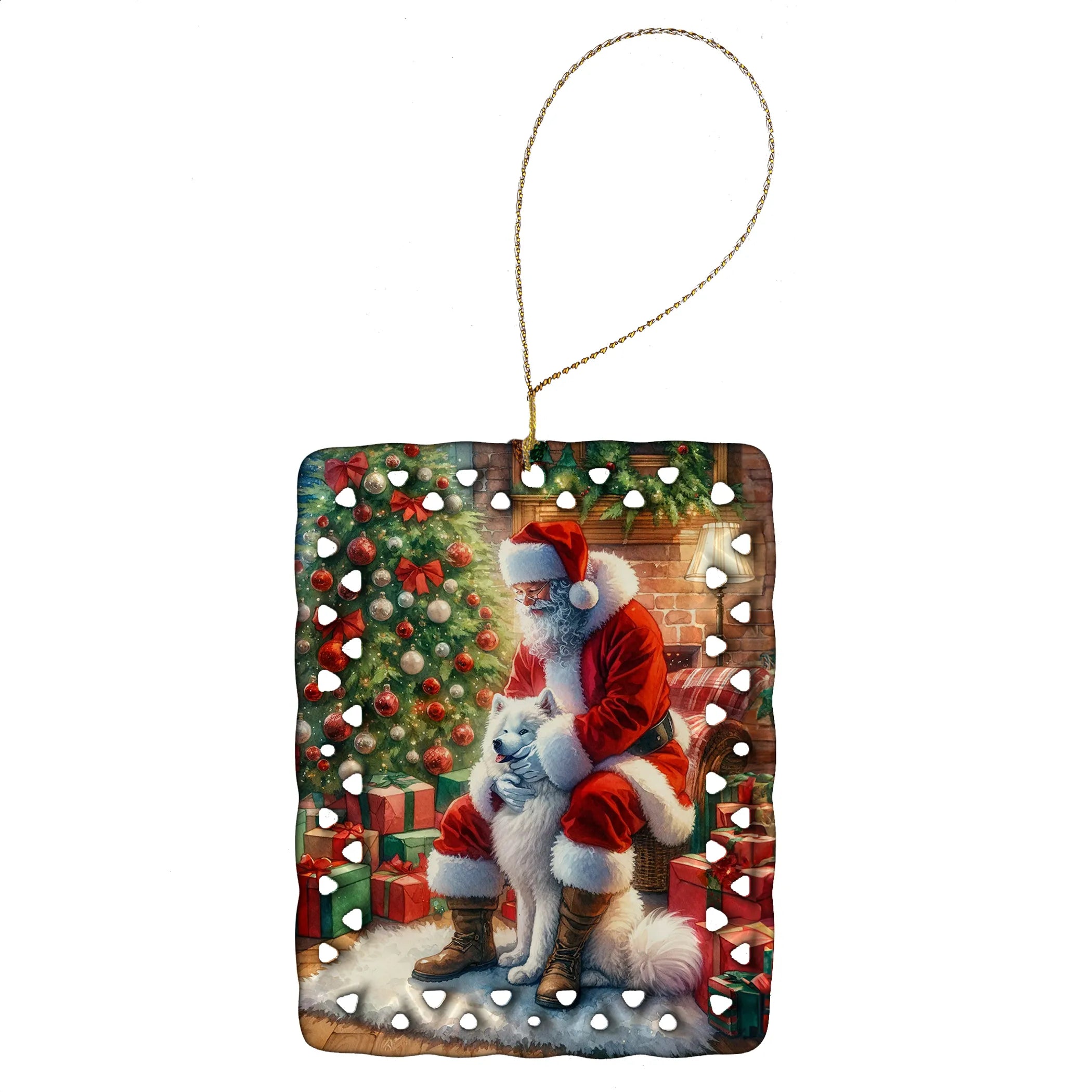 Moments with Santa Porcelain Ornament