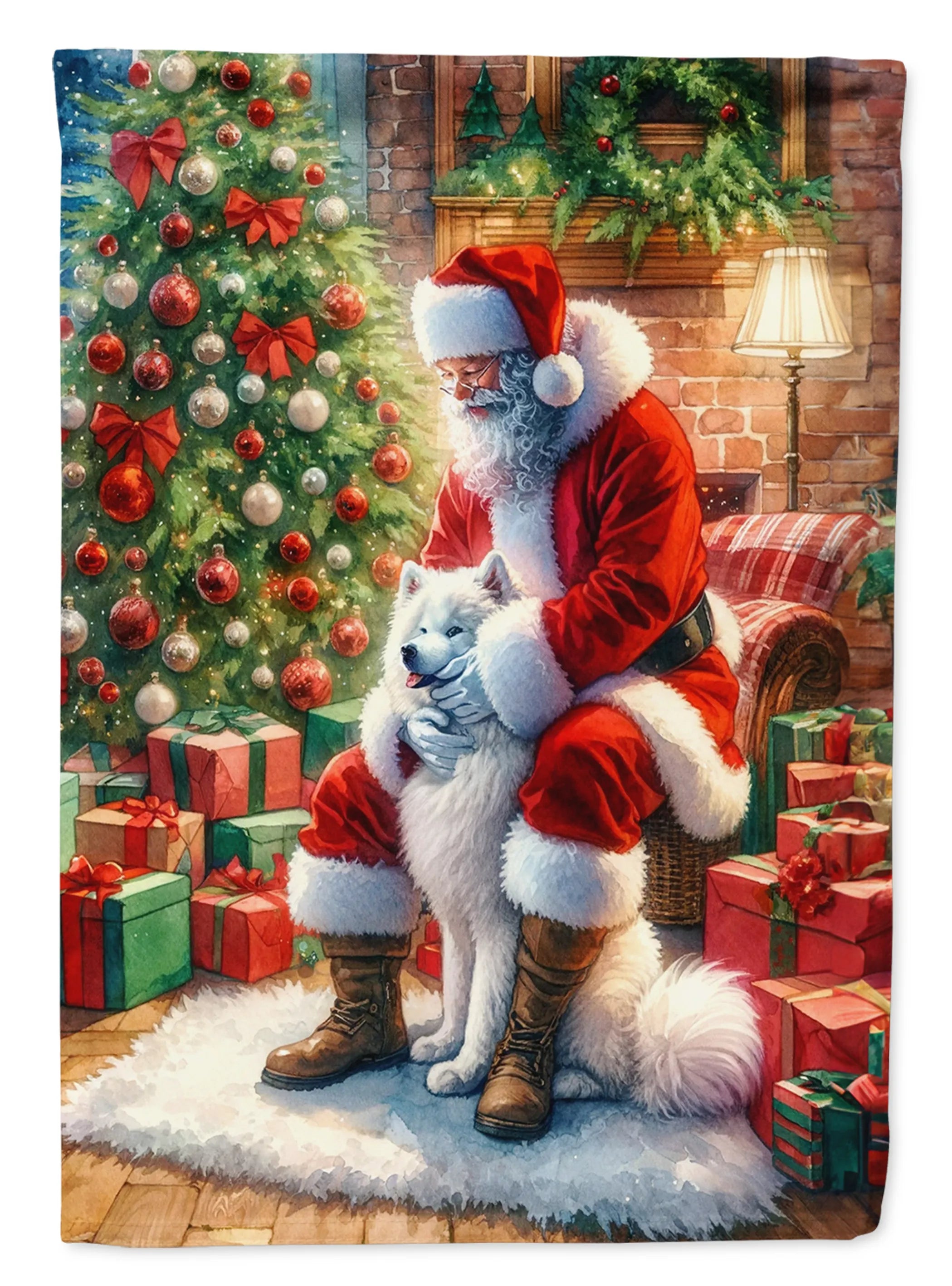 Moments with Santa Decorative Flag - Size: GARDEN SIZE | Pack Of: 1 | Collection name: Moments with santa
