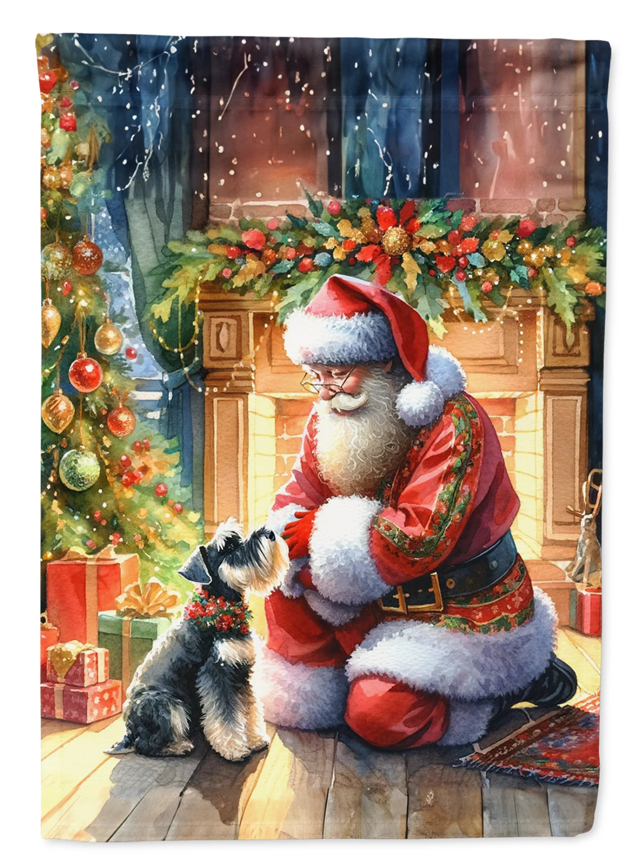Moments with Santa Decorative Flag - Size: GARDEN SIZE | Pack Of: 1 | Collection name: Moments with santa