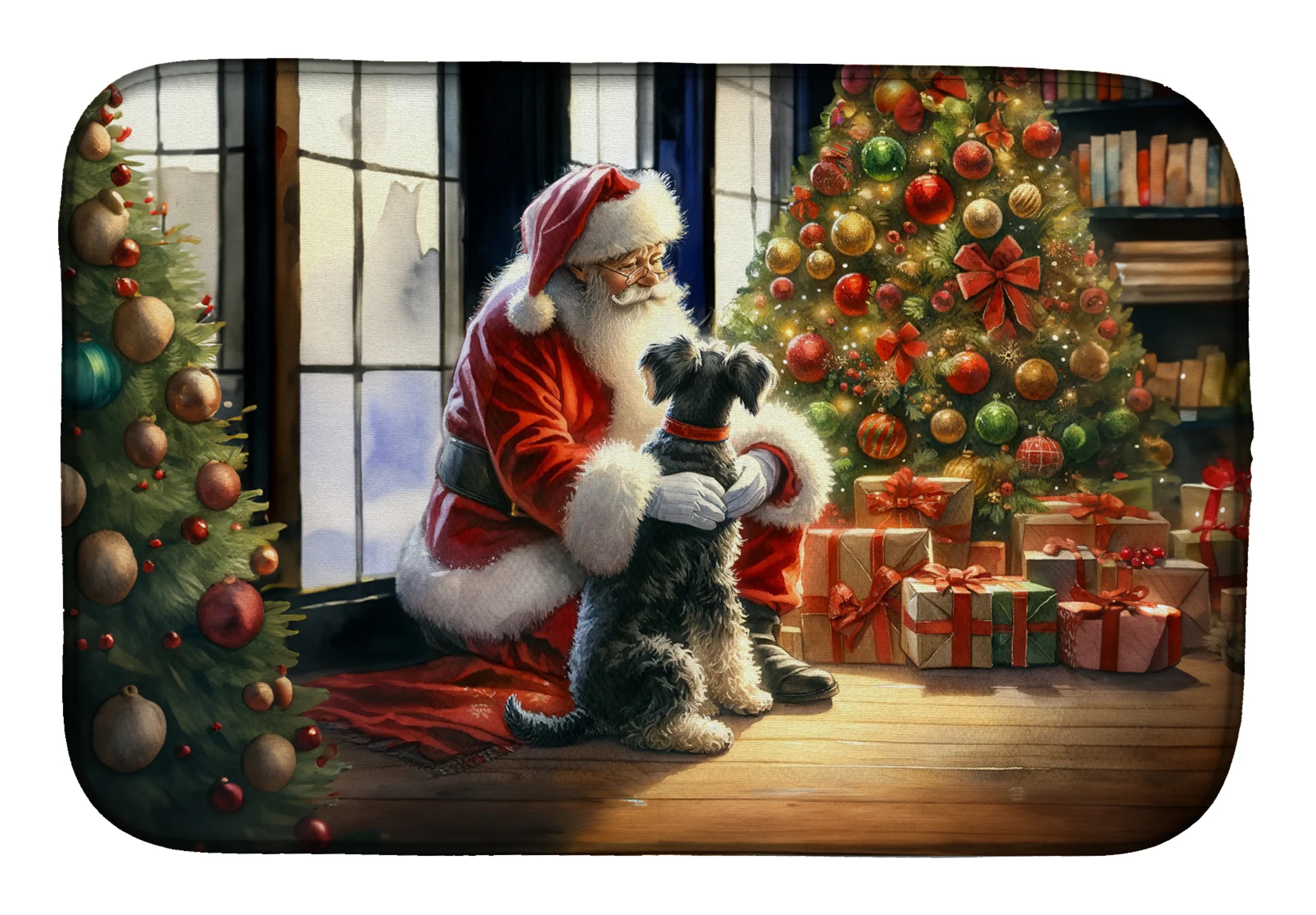 Moments with Santa Dish Drying Mat - Size: 14  X 21" | Pack Of: 1 | Collection name: Moments with santa