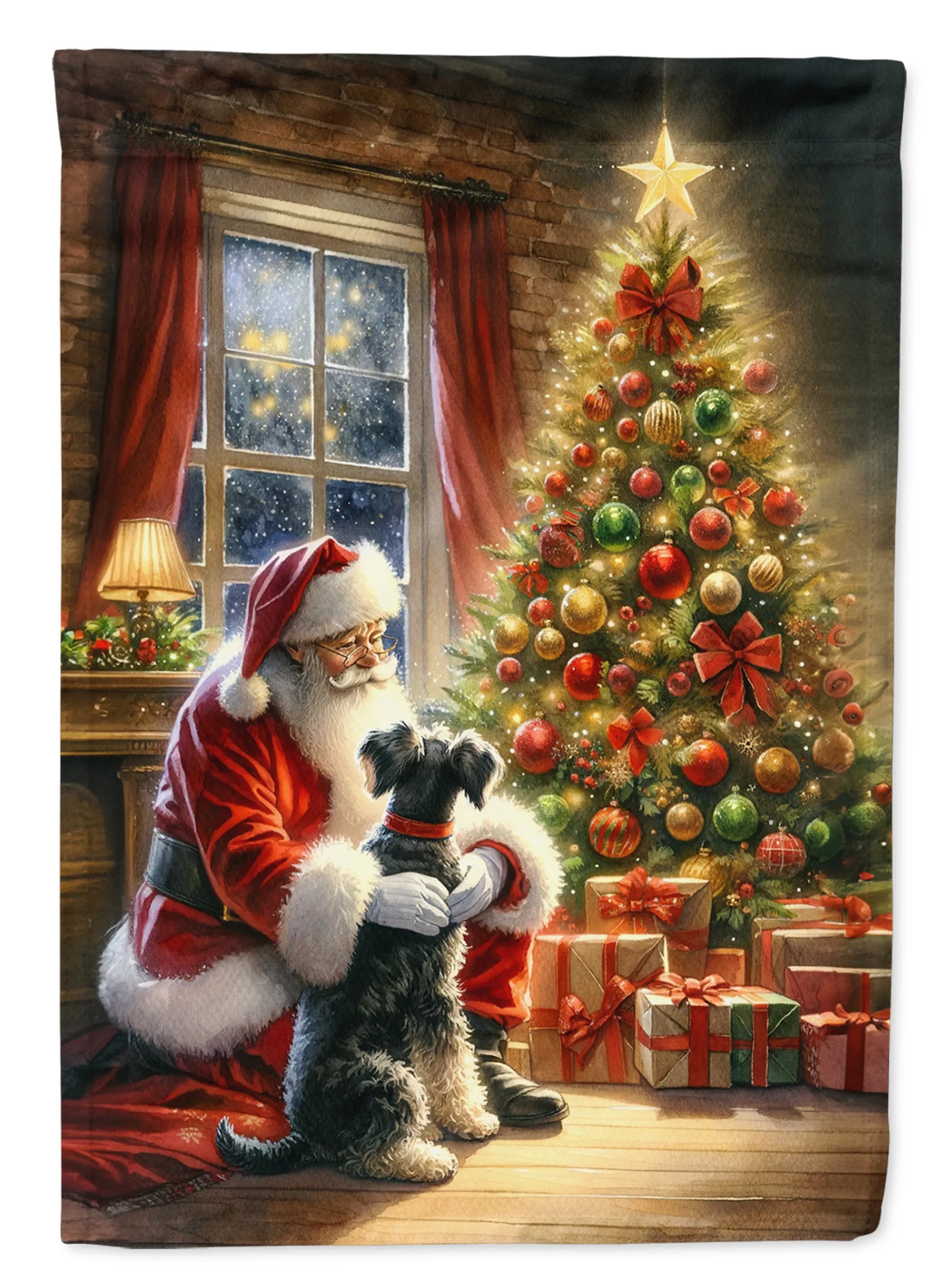 Moments with Santa Decorative Flag - Size: GARDEN SIZE | Pack Of: 1 | Collection name: Moments with santa