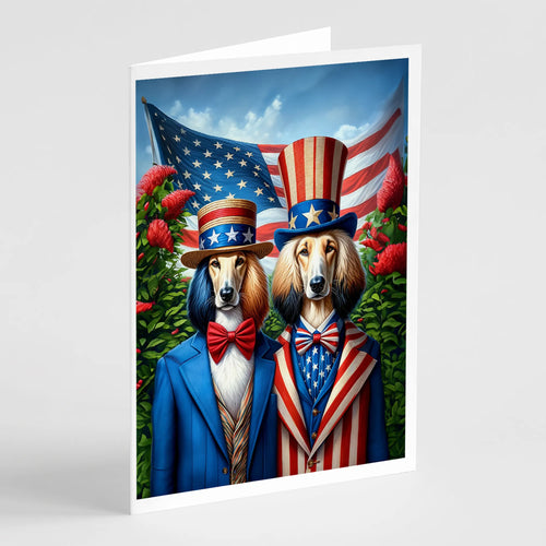 All American Dogs Greeting Cards  - Size: 5X7 | Pack Of: 8 | Collection name: All american dogs