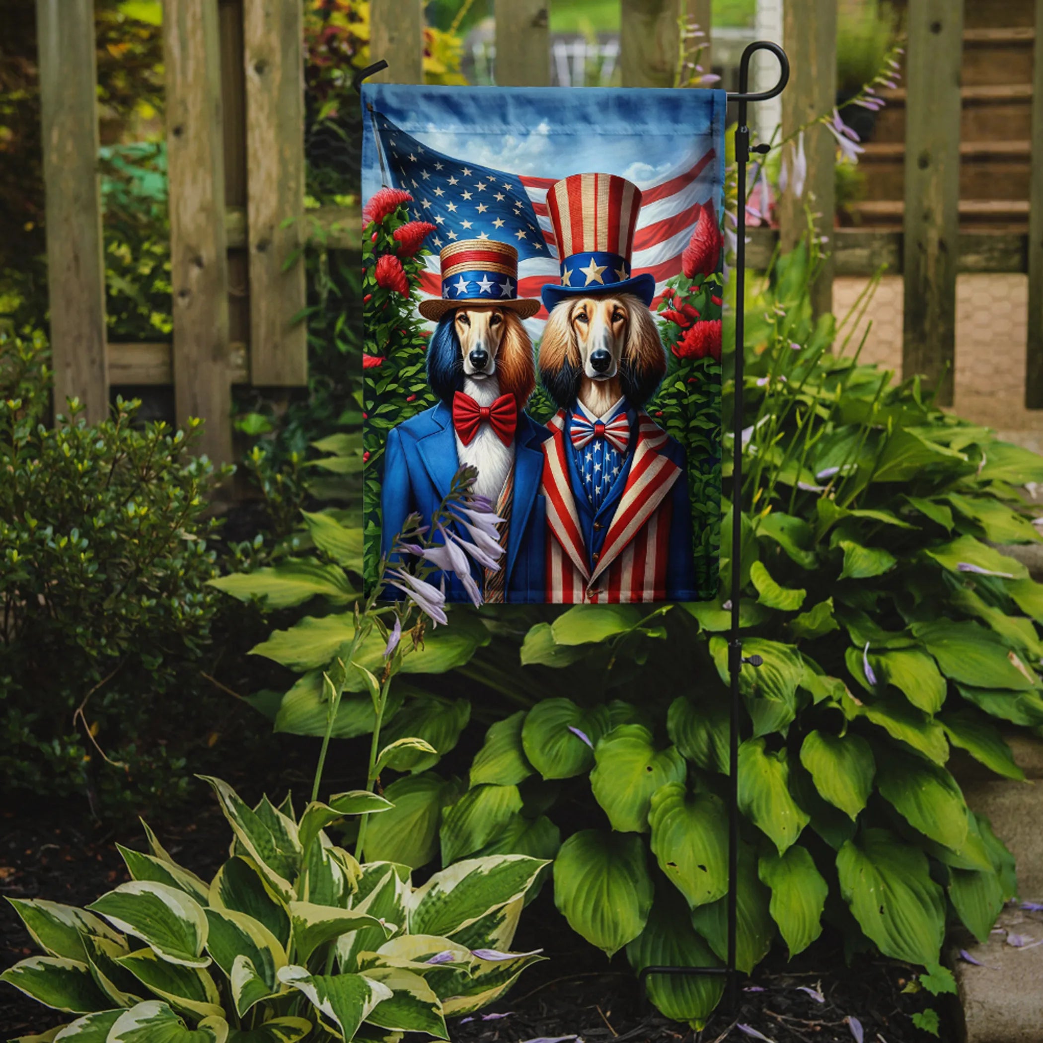 All American Dogs Decorative Flag - Size: GARDEN SIZE | Pack Of: 1 | Collection name: All american dogs