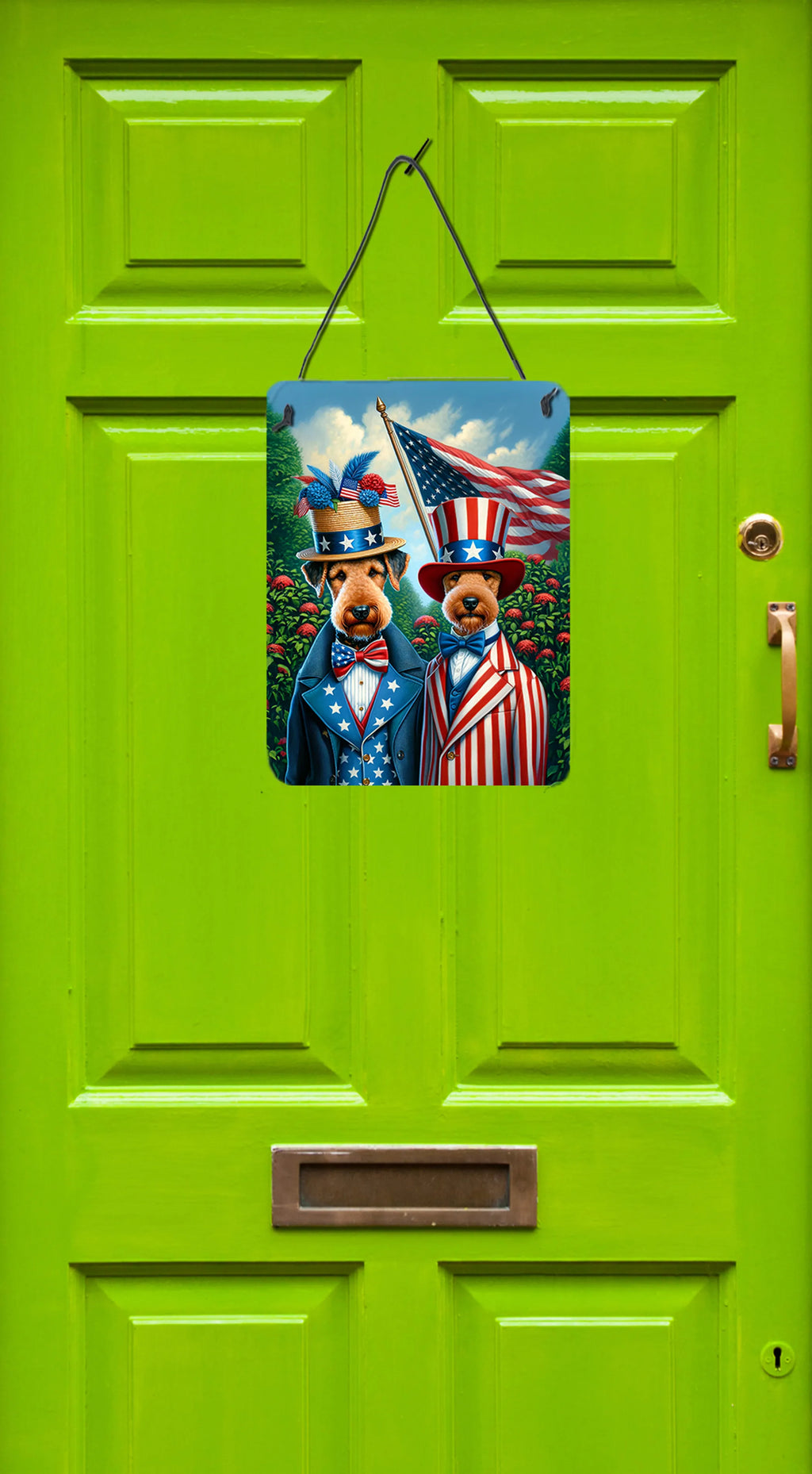 All American Dogs Wall or Door Hanging Prints - Size: 16HX12W | Pack Of: 1 | Collection name: All american dogs