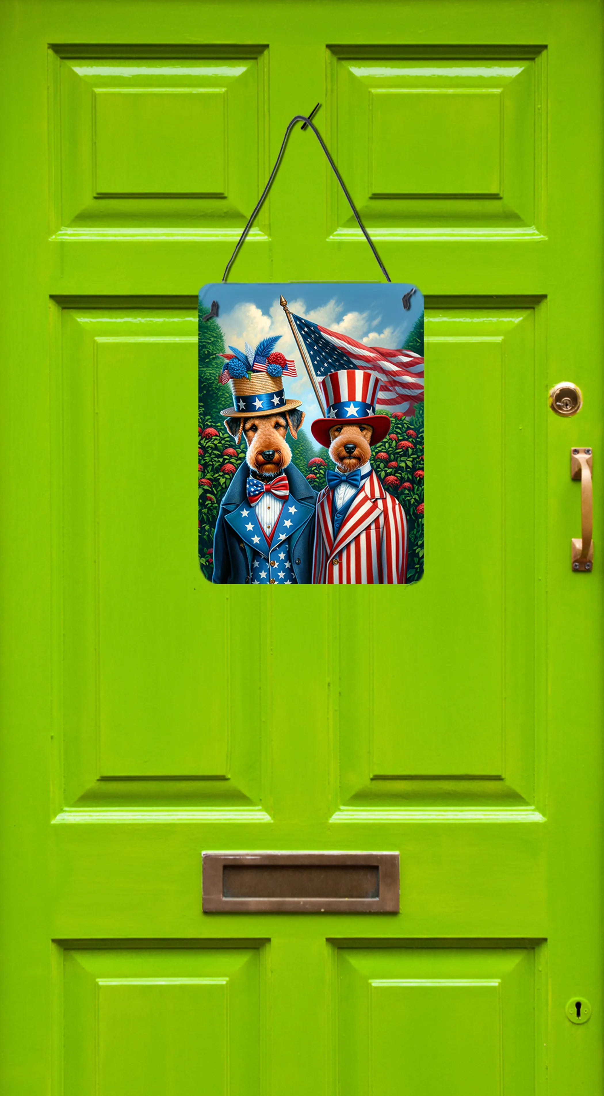 All American Dogs Wall or Door Hanging Prints - Size: 16HX12W | Pack Of: 1 | Collection name: All american dogs