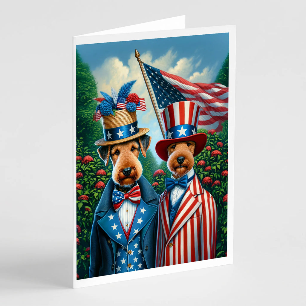 All American Dogs Greeting Cards  - Size: 5X7 | Pack Of: 8 | Collection name: All american dogs