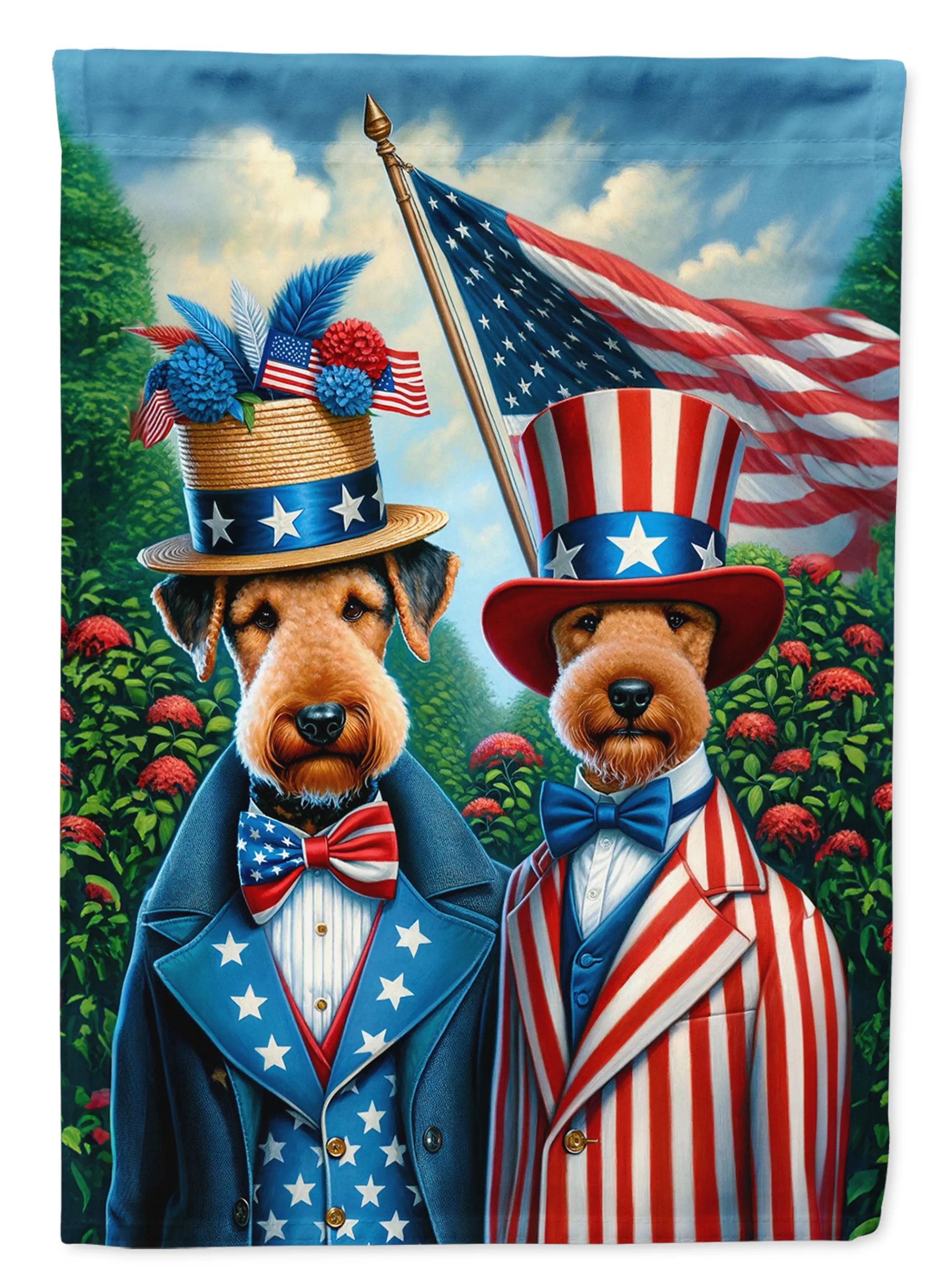 All American Dogs Decorative Flag - Size: GARDEN SIZE | Pack Of: 1 | Collection name: All american dogs
