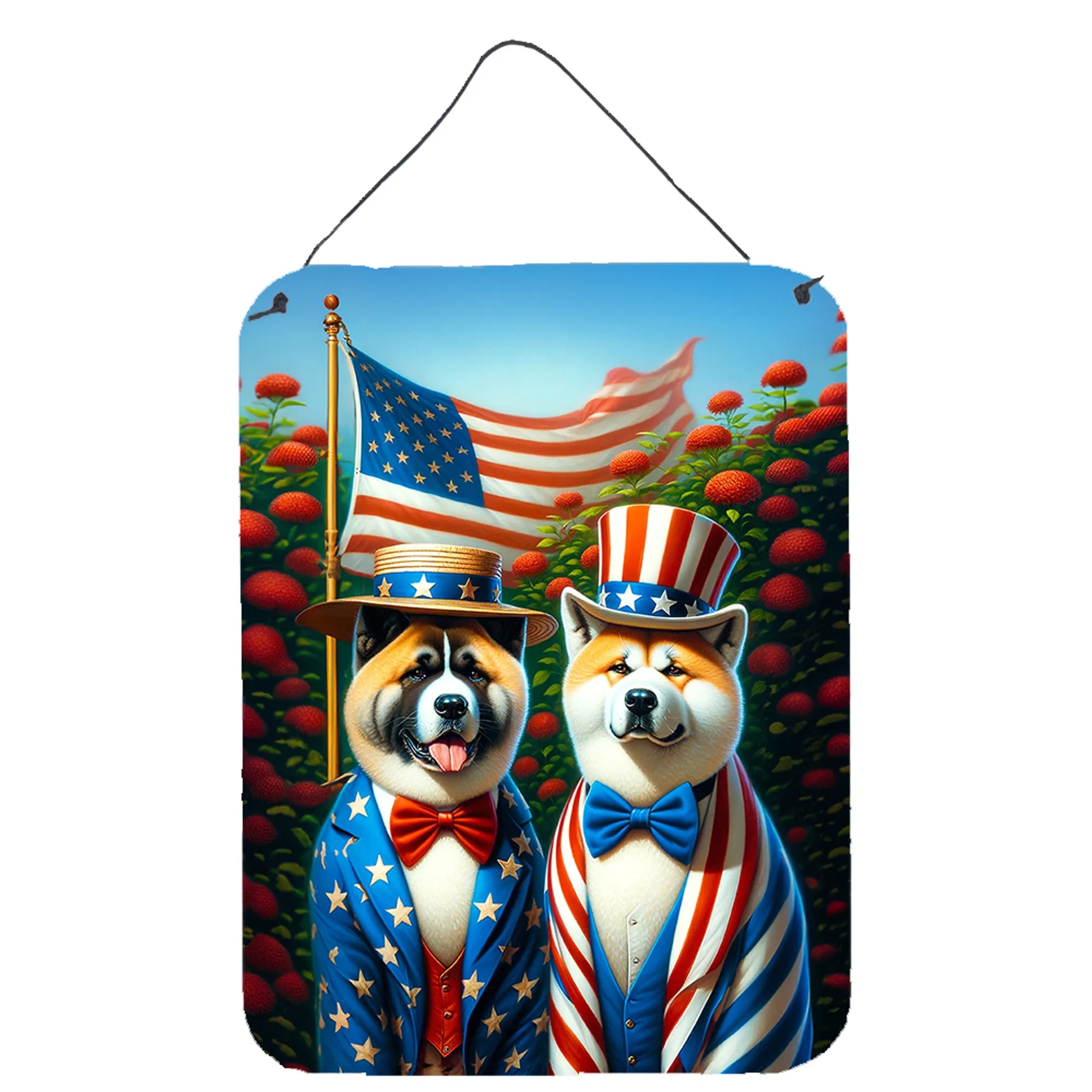 All American Dogs Wall or Door Hanging Prints - Size: 16HX12W | Pack Of: 1 | Collection name: All american dogs