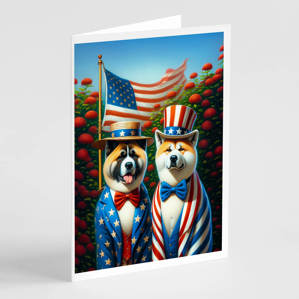 All American Dogs Greeting Cards  - Size: 5X7 | Pack Of: 8 | Collection name: All american dogs