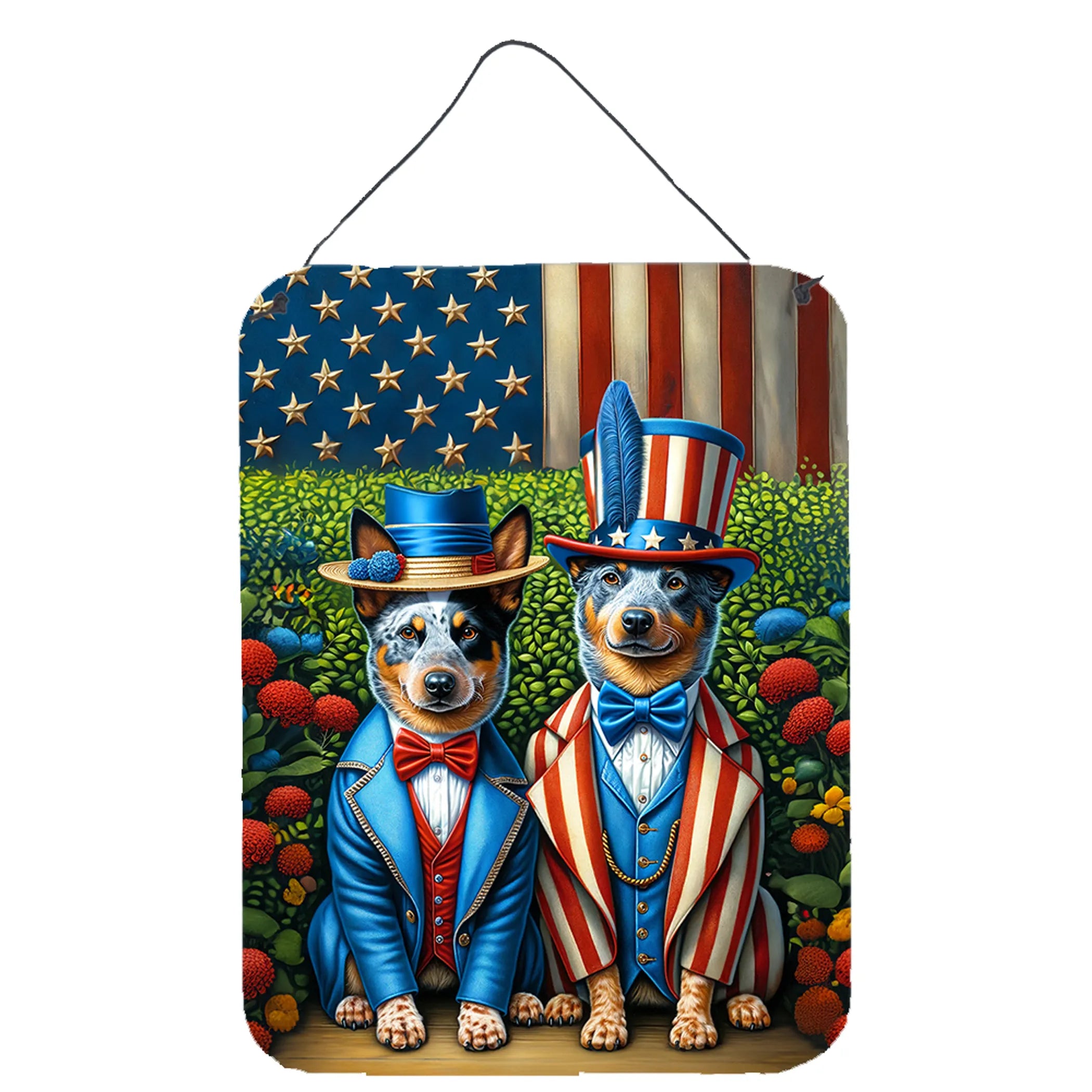 All American Dogs Wall or Door Hanging Prints - Size: 16HX12W | Pack Of: 1 | Collection name: All american dogs
