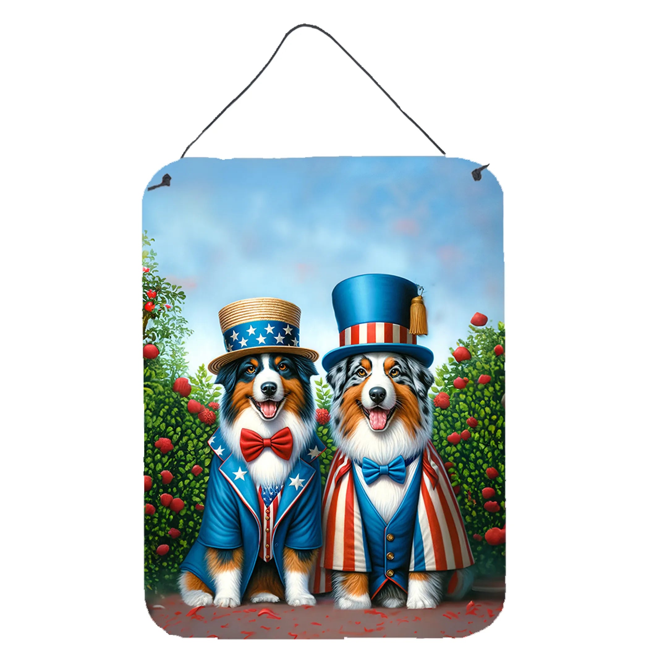 All American Dogs Wall or Door Hanging Prints - Size: 16HX12W | Pack Of: 1 | Collection name: All american dogs