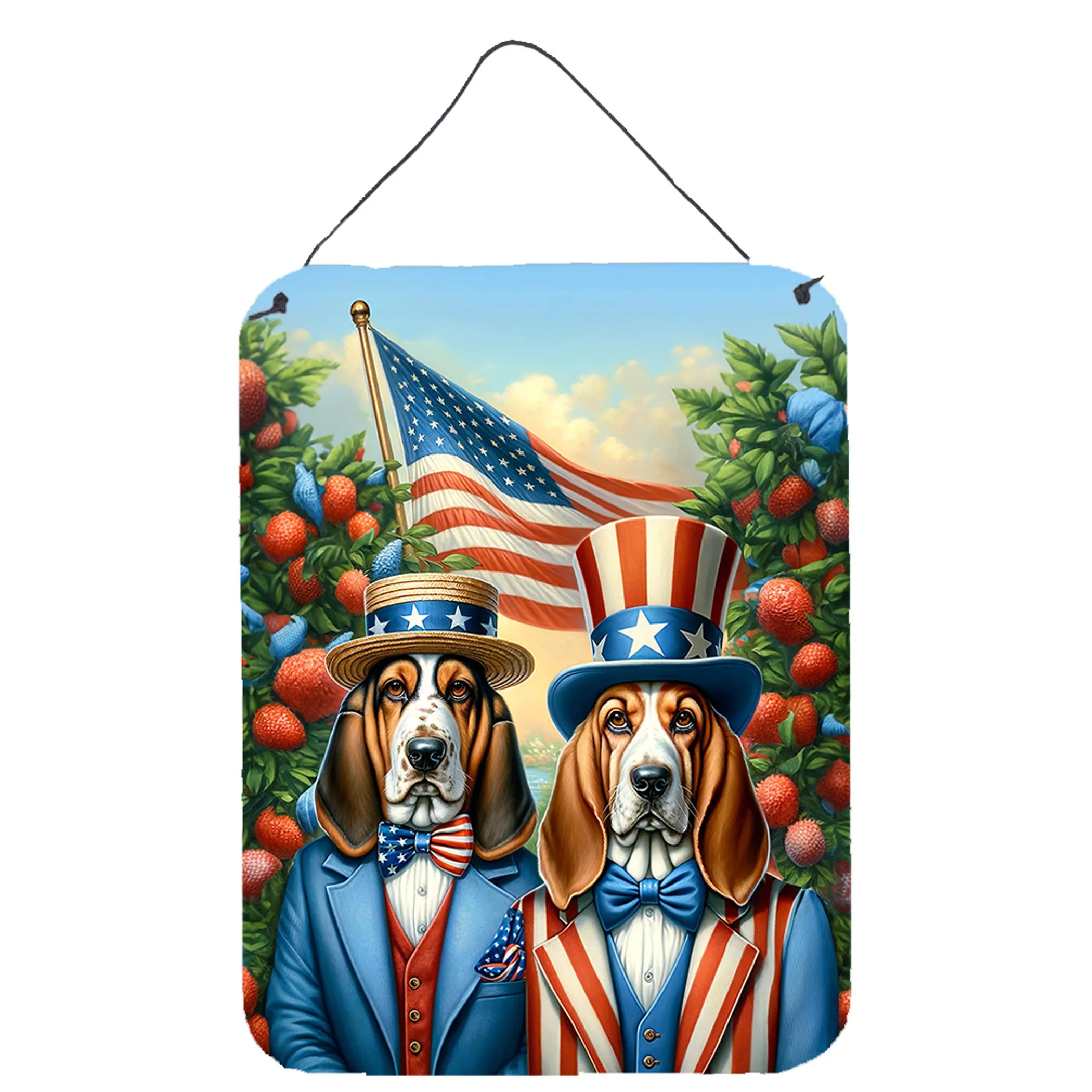 All American Dogs Wall or Door Hanging Prints - Size: 16HX12W | Pack Of: 1 | Collection name: All american dogs