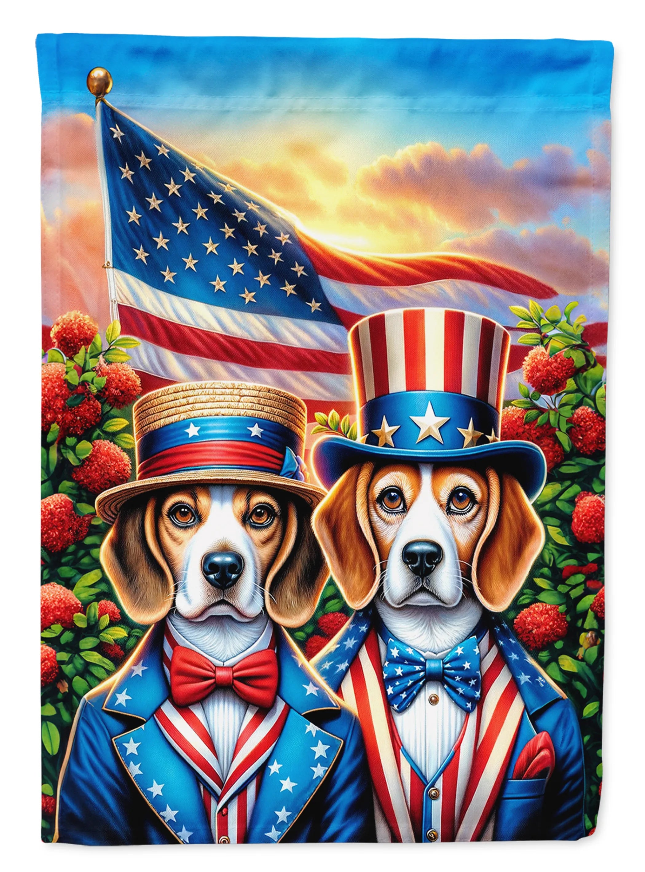 All American Dogs Decorative Flag - Size: GARDEN SIZE | Pack Of: 1 | Collection name: All american dogs