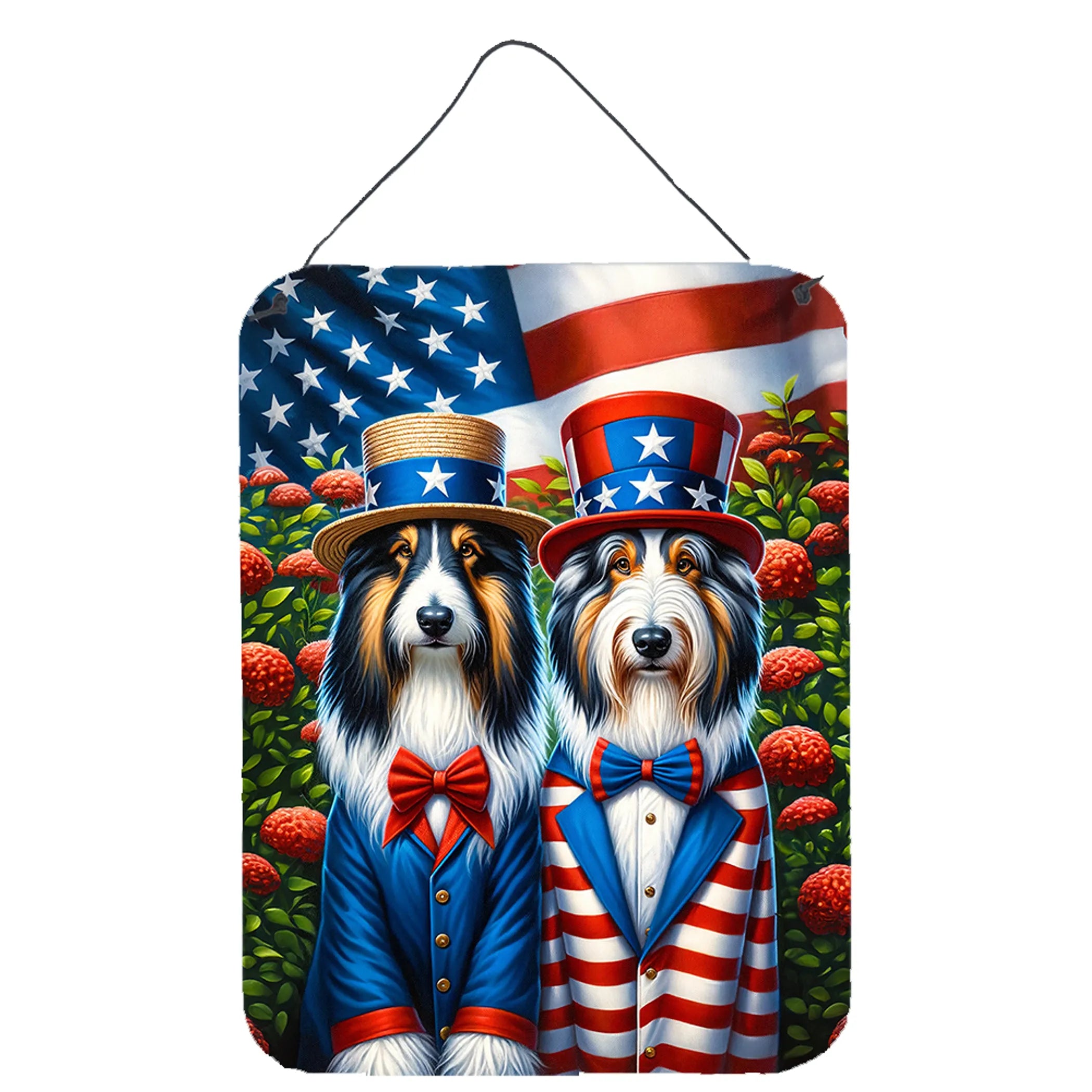 All American Dogs Wall or Door Hanging Prints - Size: 16HX12W | Pack Of: 1 | Collection name: All american dogs