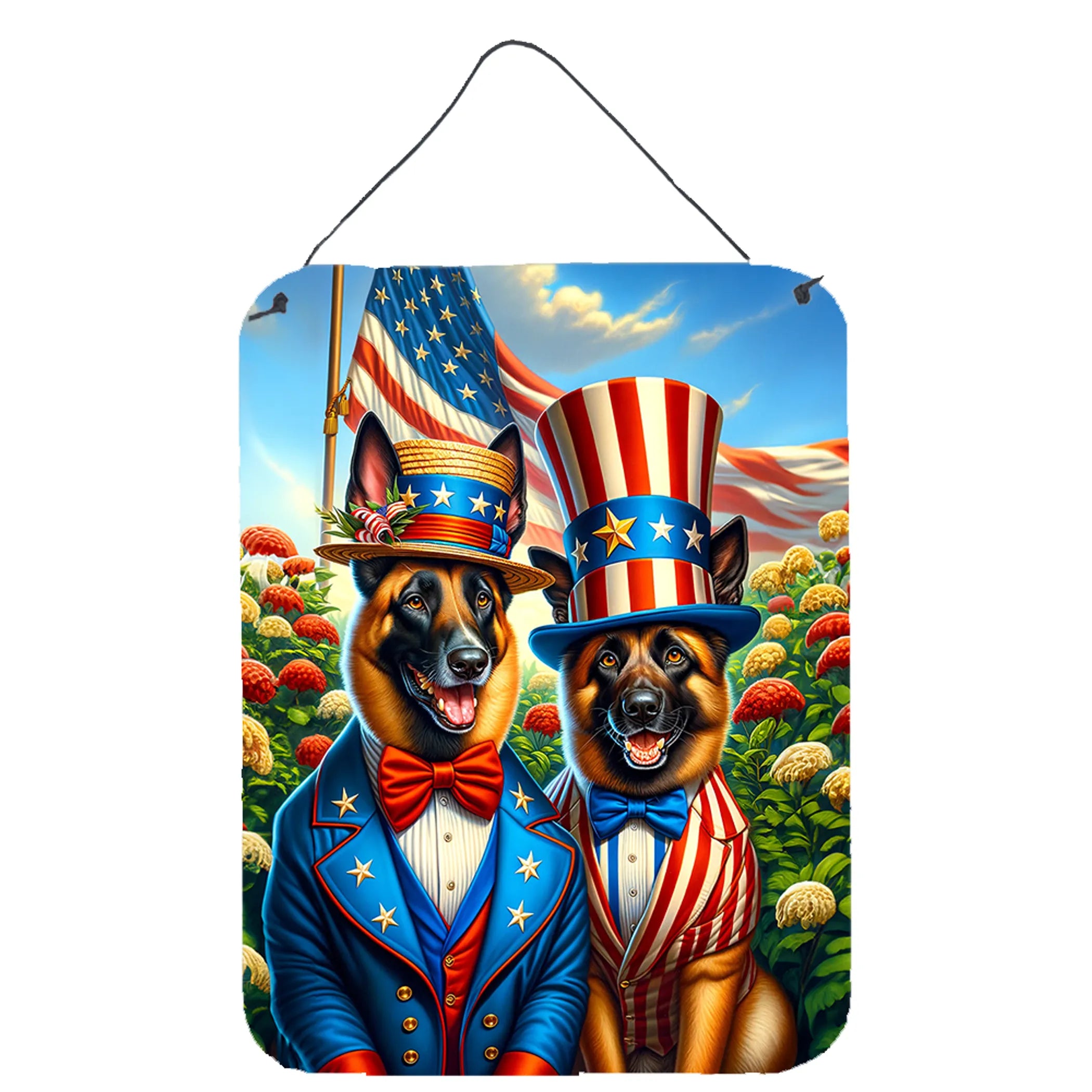 All American Dogs Wall or Door Hanging Prints - Size: 16HX12W | Pack Of: 1 | Collection name: All american dogs