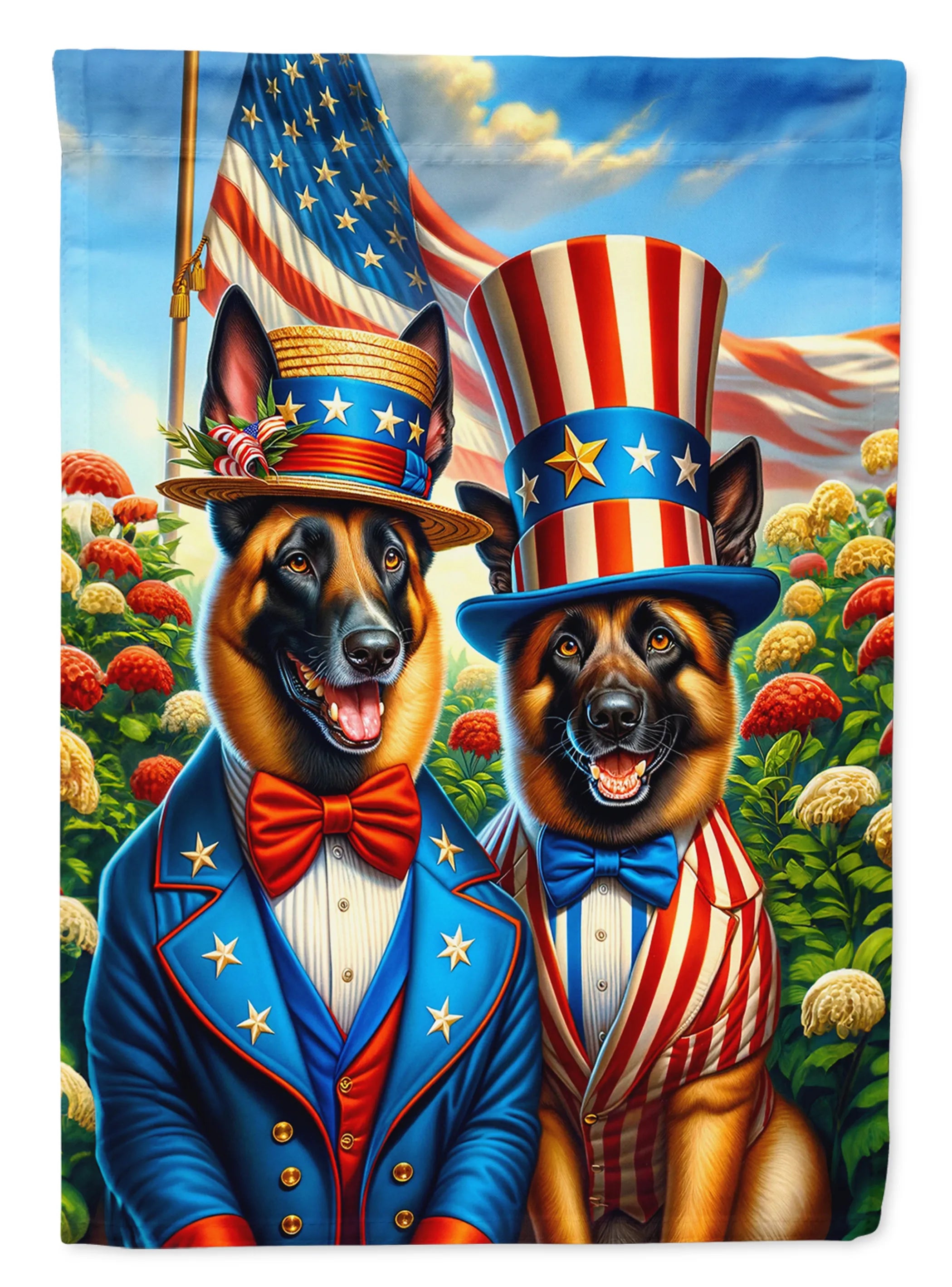 All American Dogs Decorative Flag - Size: GARDEN SIZE | Pack Of: 1 | Collection name: All american dogs