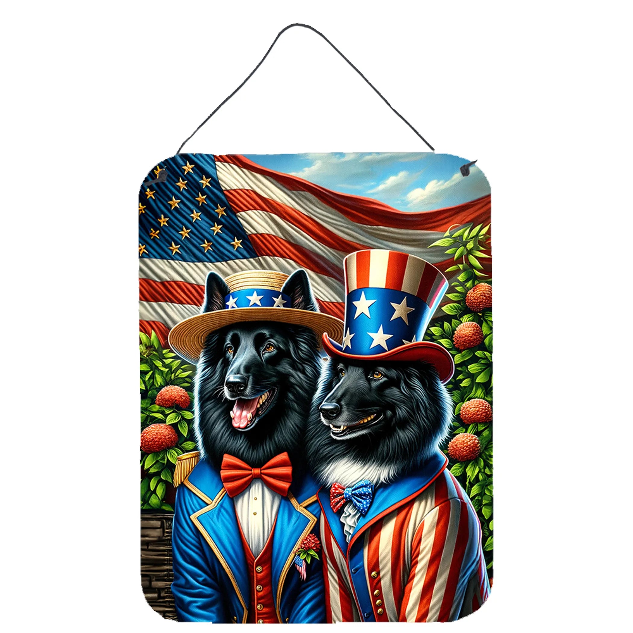 All American Dogs Wall or Door Hanging Prints - Size: 16HX12W | Pack Of: 1 | Collection name: All american dogs