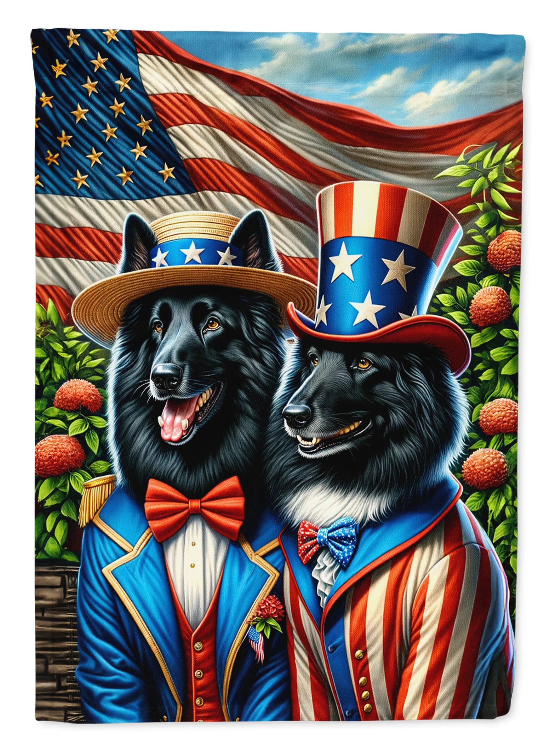 All American Dogs Decorative Flag - Size: GARDEN SIZE | Pack Of: 1 | Collection name: All american dogs