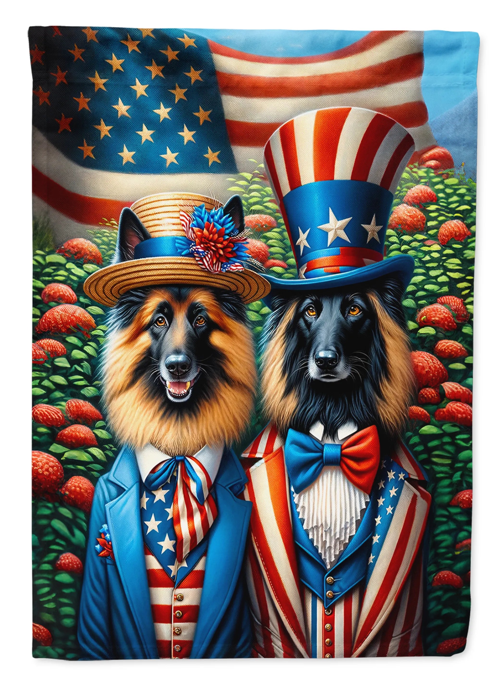 All American Dogs Decorative Flag - Size: GARDEN SIZE | Pack Of: 1 | Collection name: All american dogs