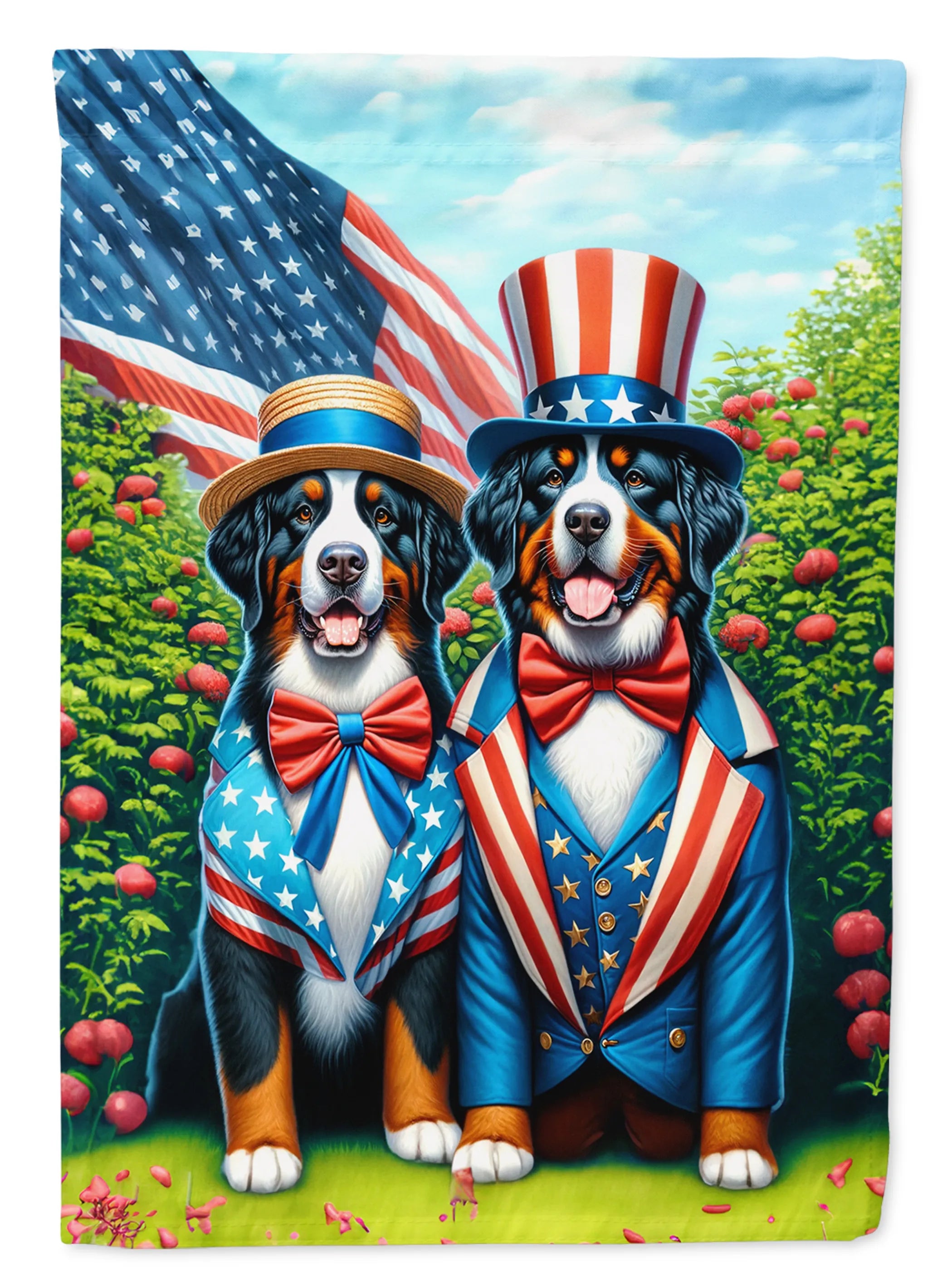 All American Dogs Decorative Flag - Size: GARDEN SIZE | Pack Of: 1 | Collection name: All american dogs